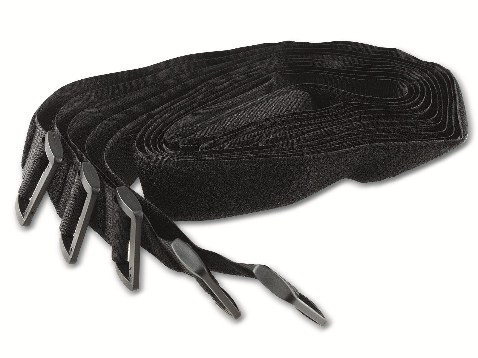 CHILITEC Klettband-Set mit Öse, 80x3 cm, schwarz, 5 Stück CHILITEC Klettband-Set mit Öse, 5 Stück, 80x3 cm, schwarz