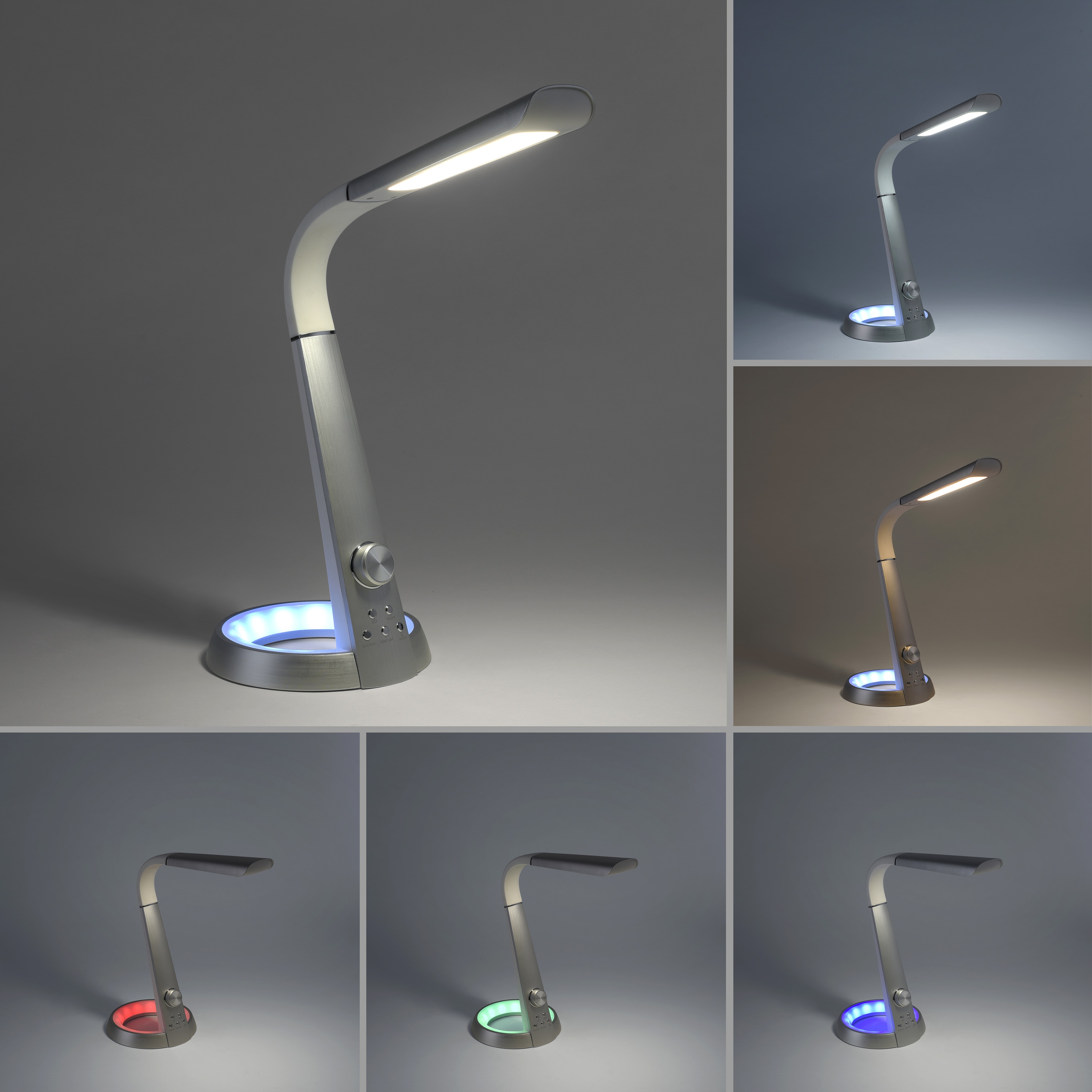 PAUL NEUHAUS LED-Tischleuchte aluminiumfarbig, 7,3 W, 780 lm, CCT, RGB PAUL NEUHAUS LED-Tischleuchte aluminiumfarbig,, 7,3 W, 780 lm, CCT, RGB
