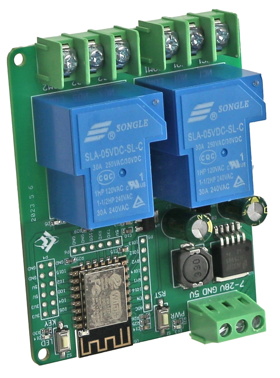 DAYPOWER Relaismodul ESP12-2R-30A-D5, 2-Kanal DAYPOWER Relaismodul ESP12-2R-30A-D5, 2-Kanal
