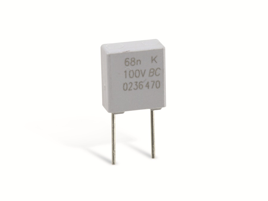 VISHAY Folien-Kondensator MKP470, 68 nF, 100 V-, radial, RM 10 VISHAY Folien-Kondensator MKP470, 68 nF, 100 V-