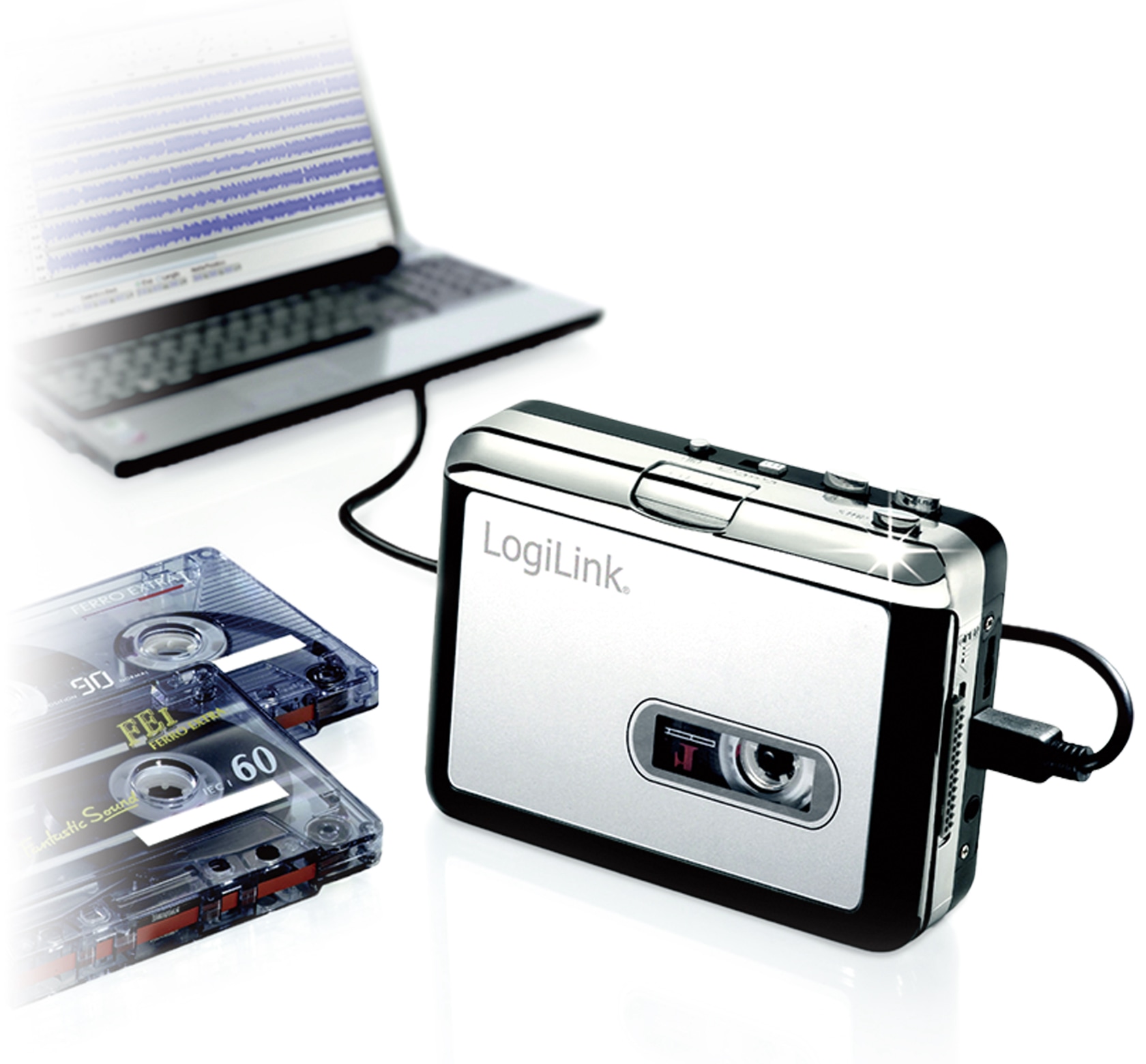 LOGILINK USB-Kassettendeck UA0156 LOGILINK USB-Kassettendeck UA0156