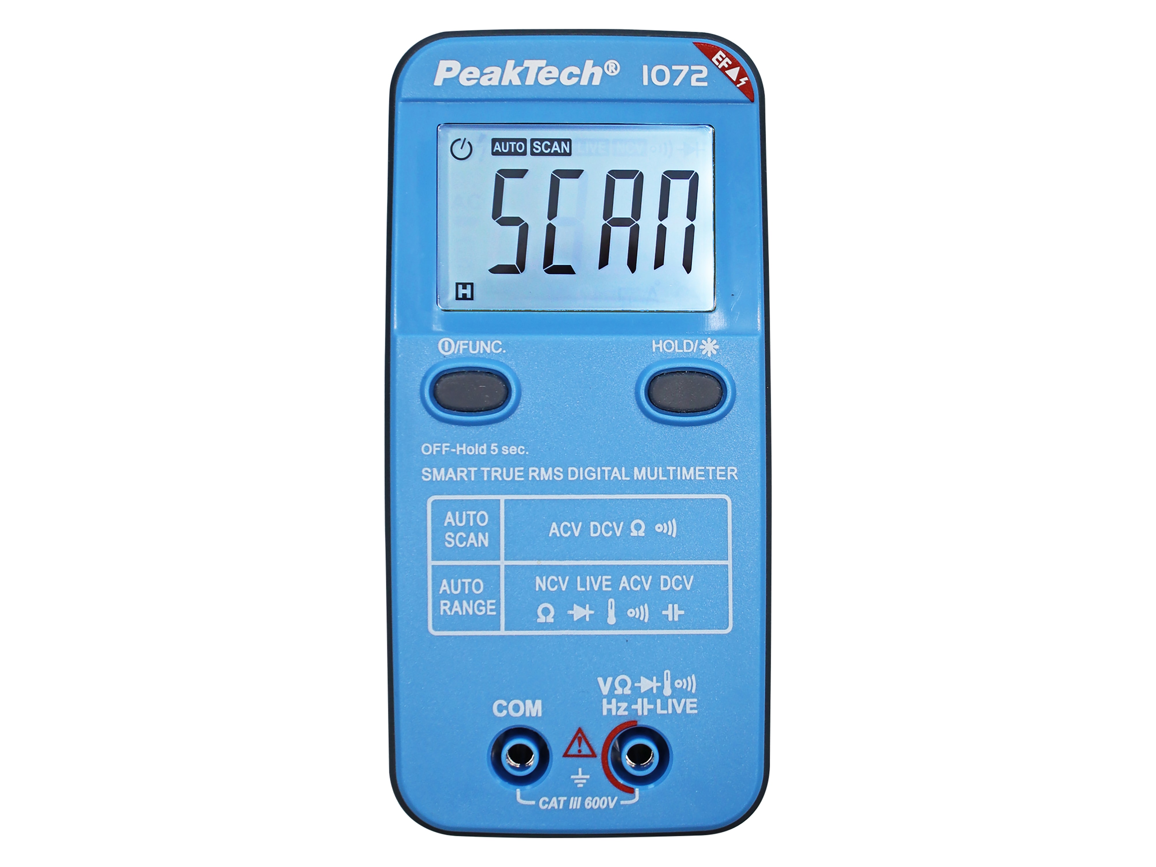 PEAKTECH Smart-Multimeter, P 1072, 600 V AC/DC, NCV, True RMS PEAKTECH Smart-Multimeter, P 1072, 600 V AC/DC, NCV, True RMS