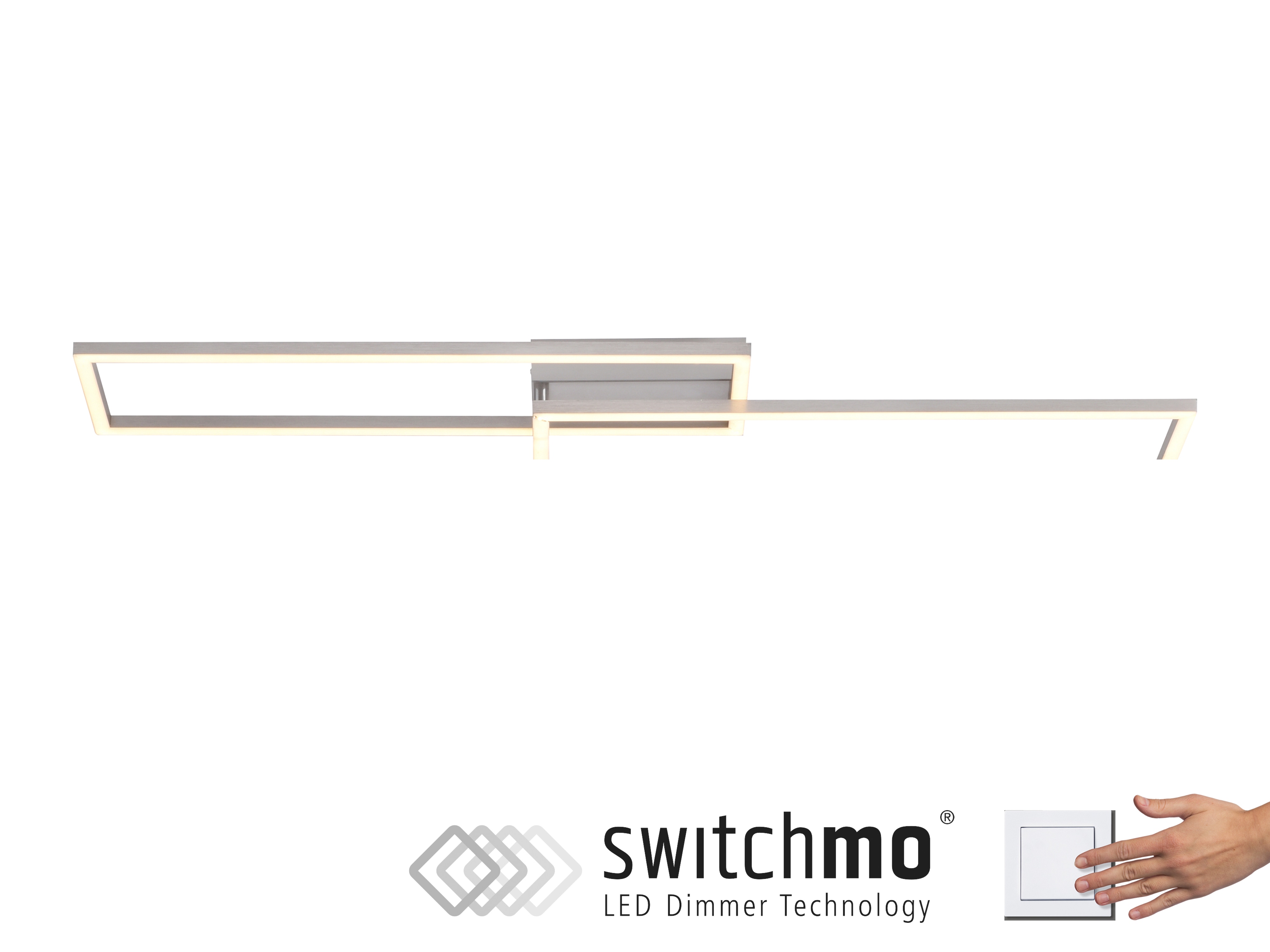 JUST LIGHT LED-Deckenleuchte 14023-55 stahl, 30,2 W, 4500 lm, 3000 K JUST LIGHT LED-Deckenleuchte 14023-55 stahl, 30,2 W, 4500 lm, 3000 K