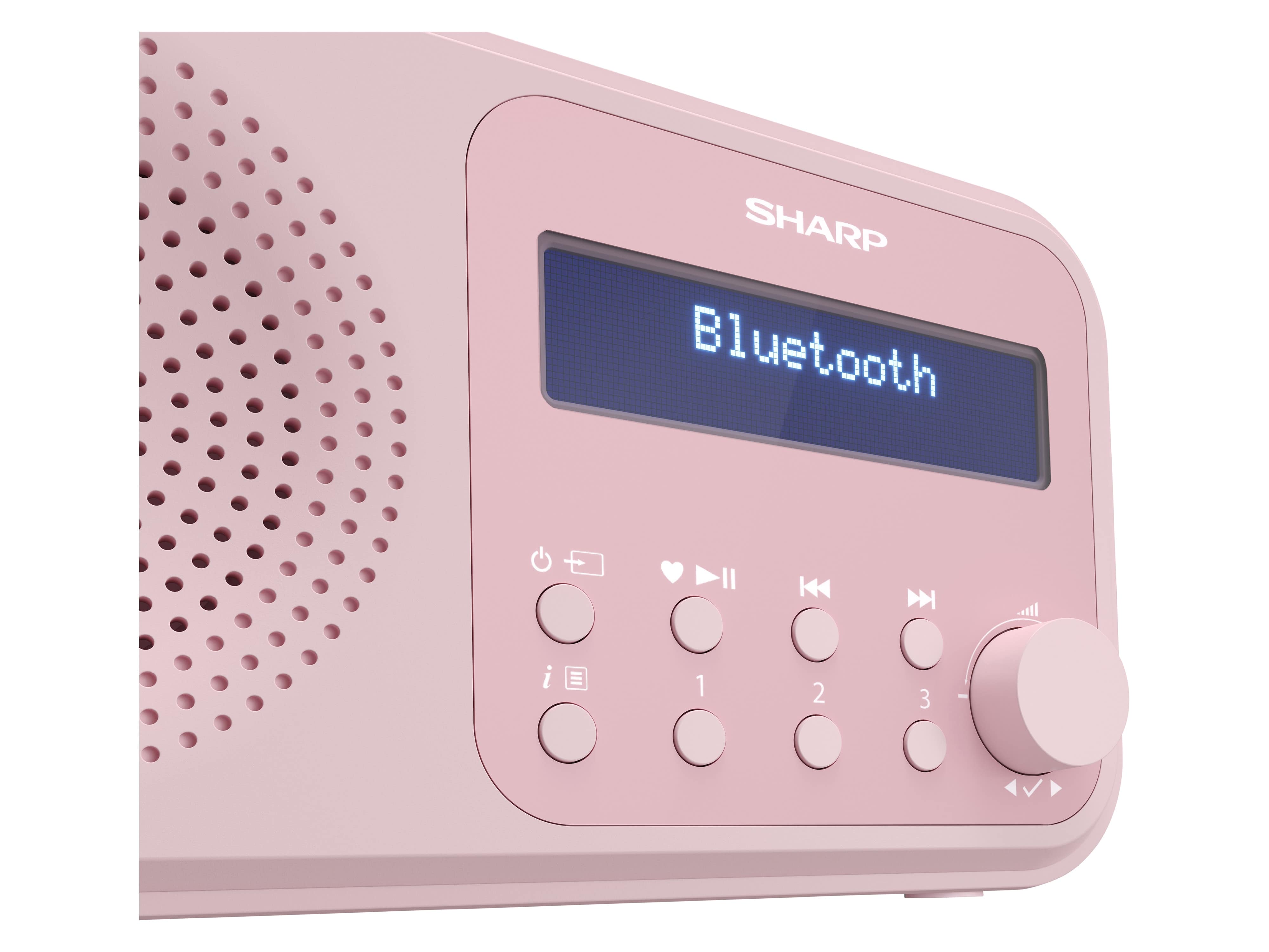 SHARP DAB+/FM Radio DR-P420, USB, Bluetooth, rosa SHARP DAB+/FM Radio DR-P420, USB, Bluetooth, rosa