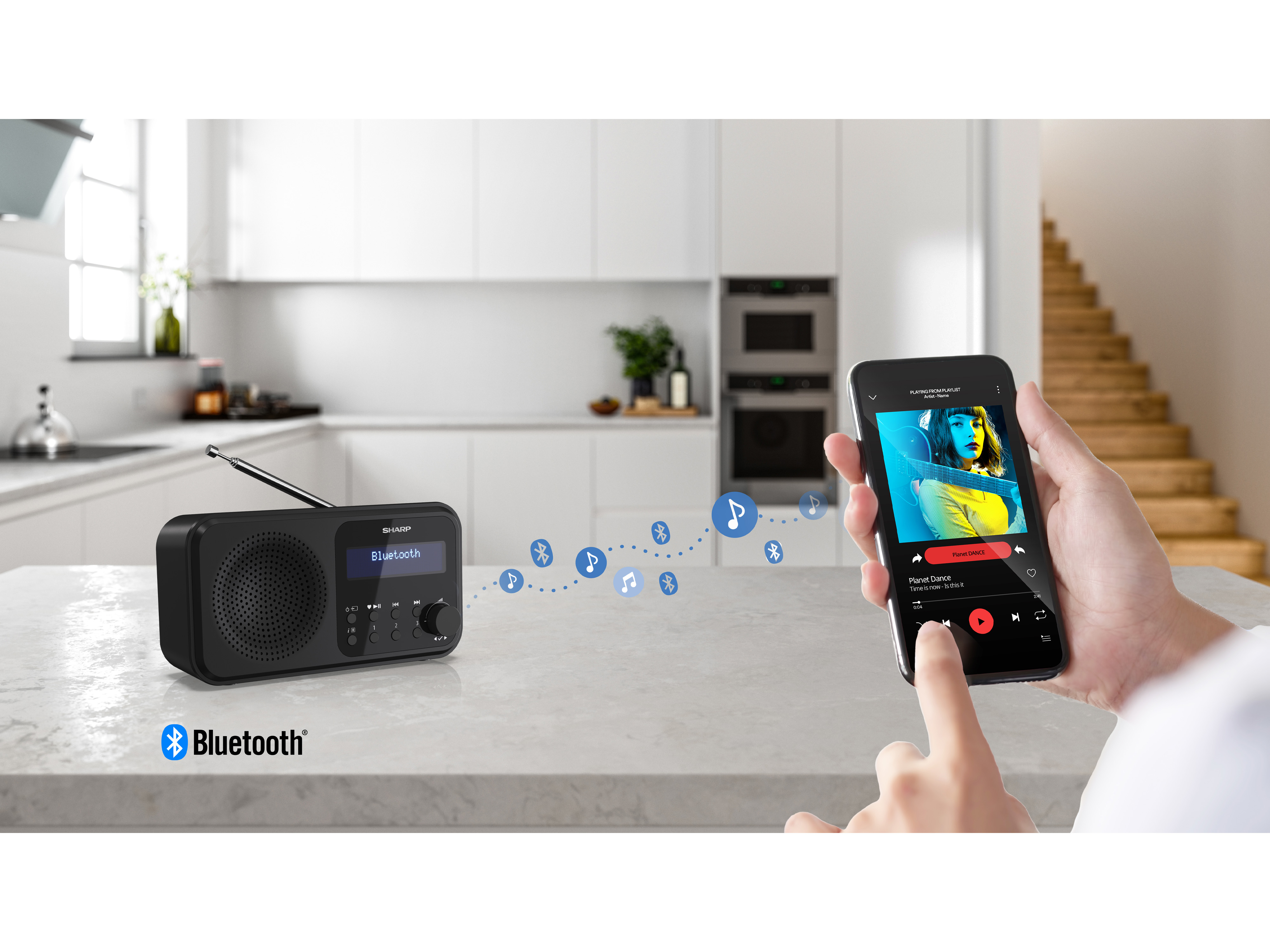 SHARP Digitalradio-tragbar DR-P420, schwarz, DAB+, Bluetooth, USB SHARP Digitalradio-tragbar DR-P420, schwarz, DAB+, Bluetooth, USB