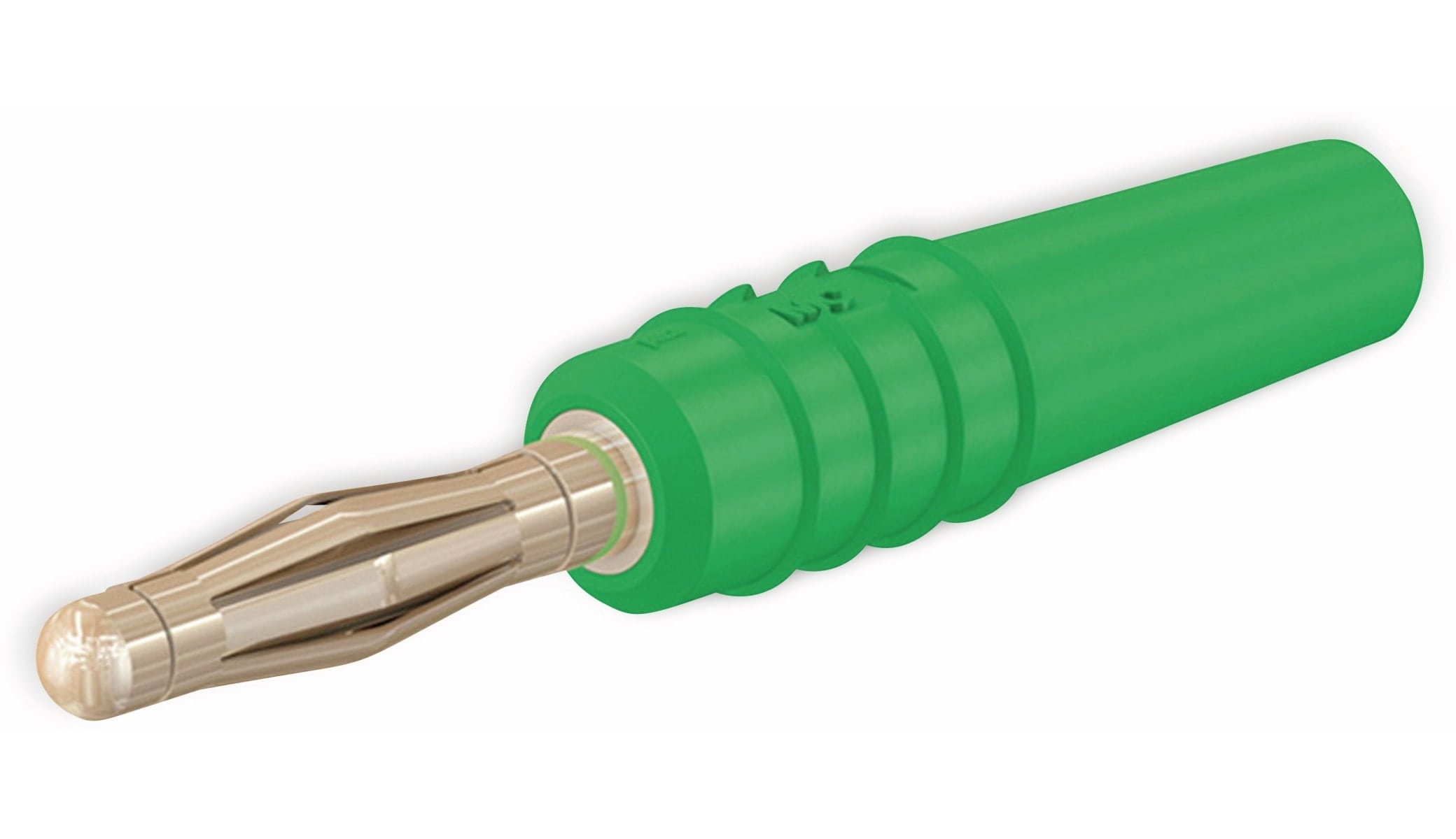STÄUBLI SLS205-L Lamellenstecker, 2 mm, vergoldet, grün STÄUBLI SLS205-L Lamellenstecker, 2 mm, vergoldet, grün