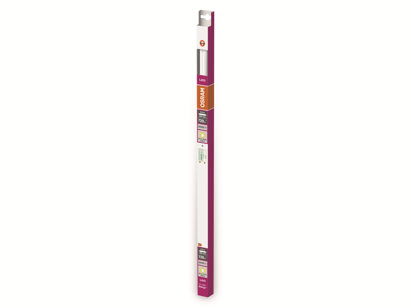 OSRAM LED-Röhre, ST8SP, 600mm, G13, EEK: F, 6,6W, 720lm, 3000K OSRAM LED-Röhre, ST8SP, 600mm, G13, EEK: F, 6,6W, 720lm, 3000K