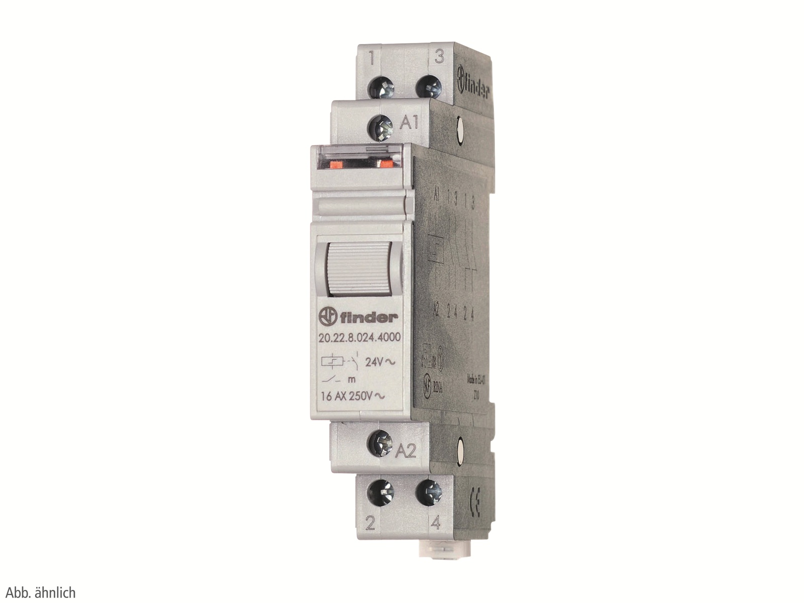 FINDER Stromstoß-Schalter 16 A, 230 V, 20.22.8.230.4000 FINDER Stromstoß-Schalter 16 A, 230 V, 20.22.8.230.4000