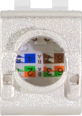LOGILINK Cat.8.1 Keystone-Buchse STP AWG 22–26, werkzeuglos, nur 14,5 mm breit LOGILINK Cat.8.1 Keystone-Buchse STP AWG 22–26, werkzeuglos, nur 14,5 mm breit