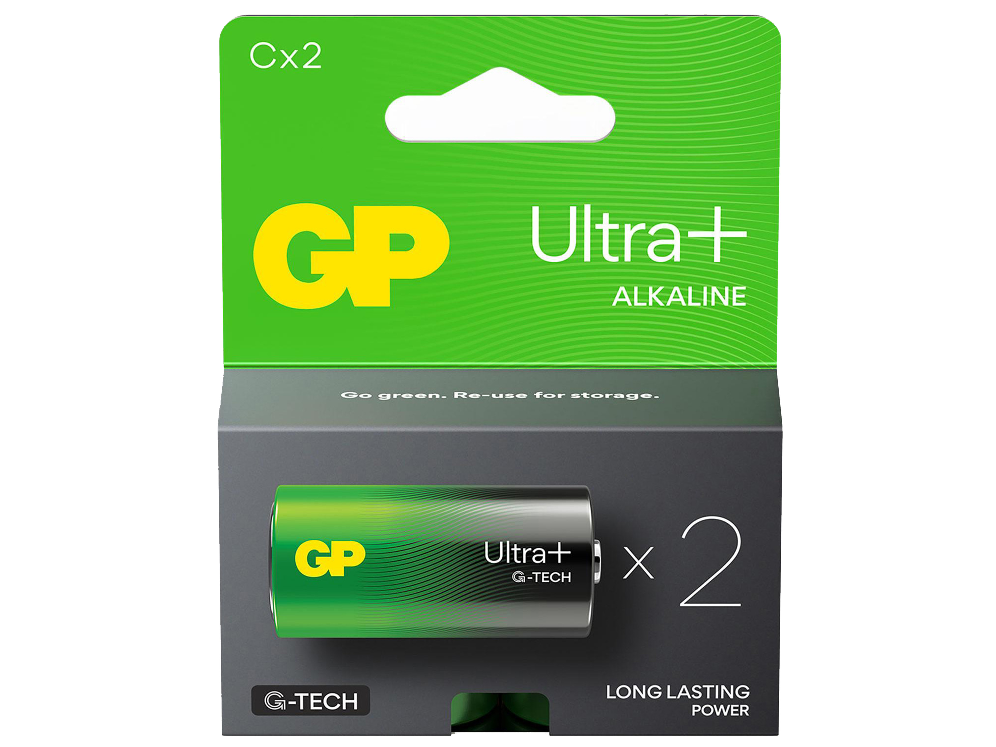 GP C-Baby-Batterie Alkaline Ultra Plus, 1,5 V, 2 Stück