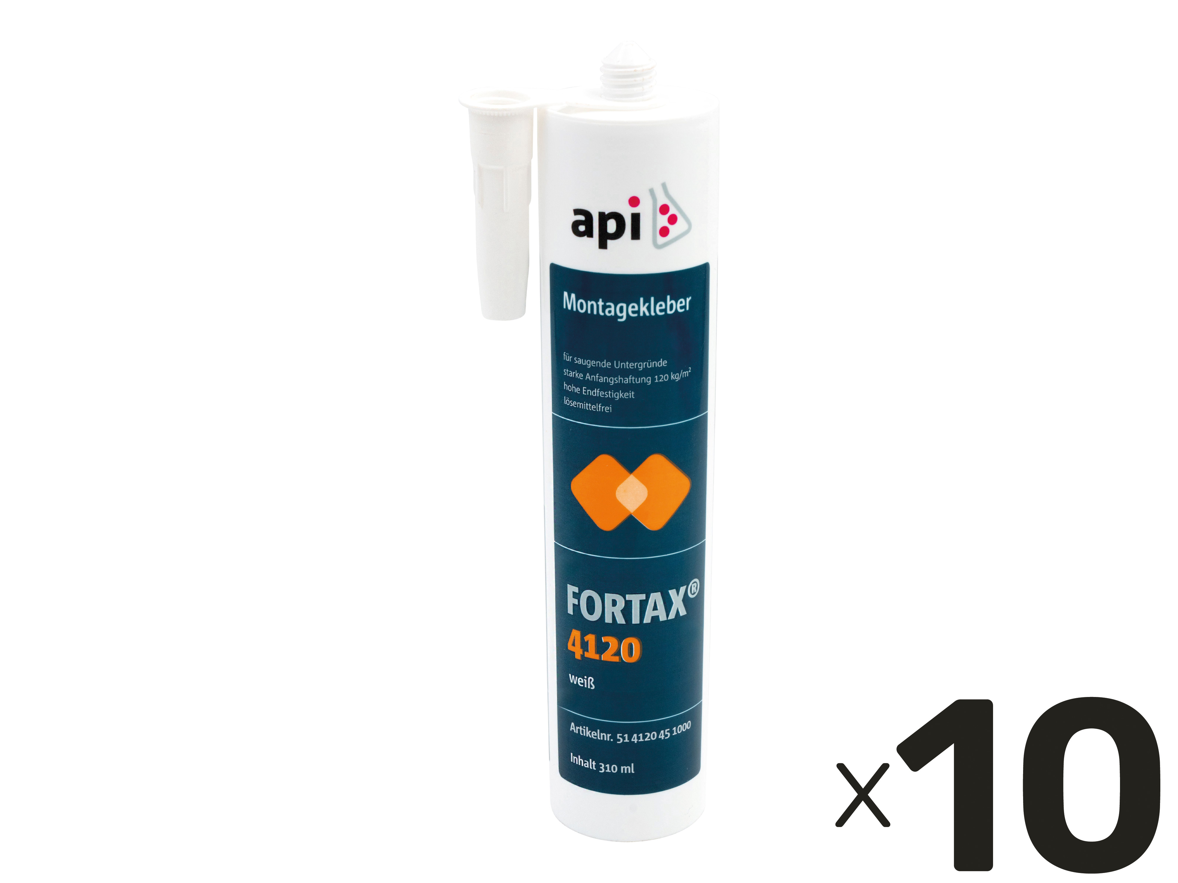 GERBAND Montagekleber, FORTAX 4120, 310 ml, 10 Stück GERBAND Montagekleber, FORTAX 4120, 310 ml, 10 Stück