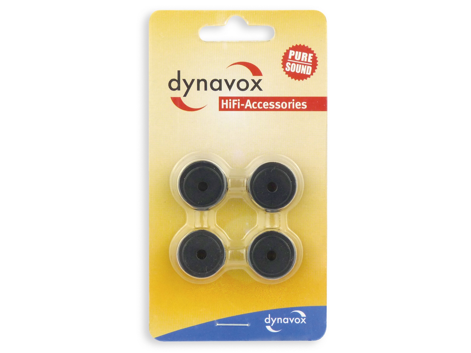 DYNAVOX Gerätefüße-Set mini, 4 Stück, Aluminium, schwarz DYNAVOX Gerätefüße-Set mini, 4 Stück, Aluminium, schwarz