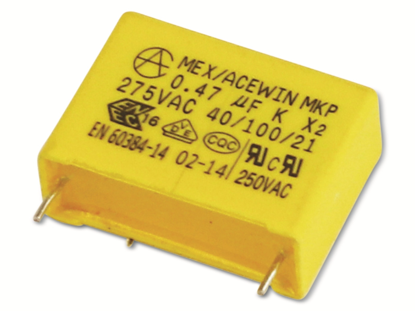 MKP-Entstörkondensator 0,47 µF/275 V~ MKP-Entstörkondensator 0,47 µF/275 V~