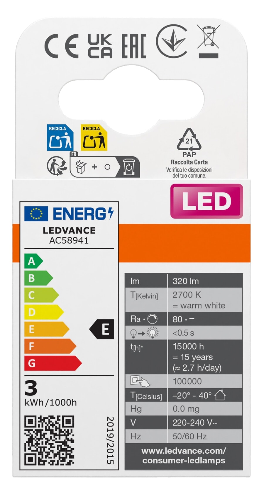 OSRAM LED-Stiftsockellampe PIN30, G9, EEK: E, 2,6W, 320lm, 2700K OSRAM LED-Stiftsockellampe PIN30, G9, EEK: E, 2,6W, 320lm, 2700K