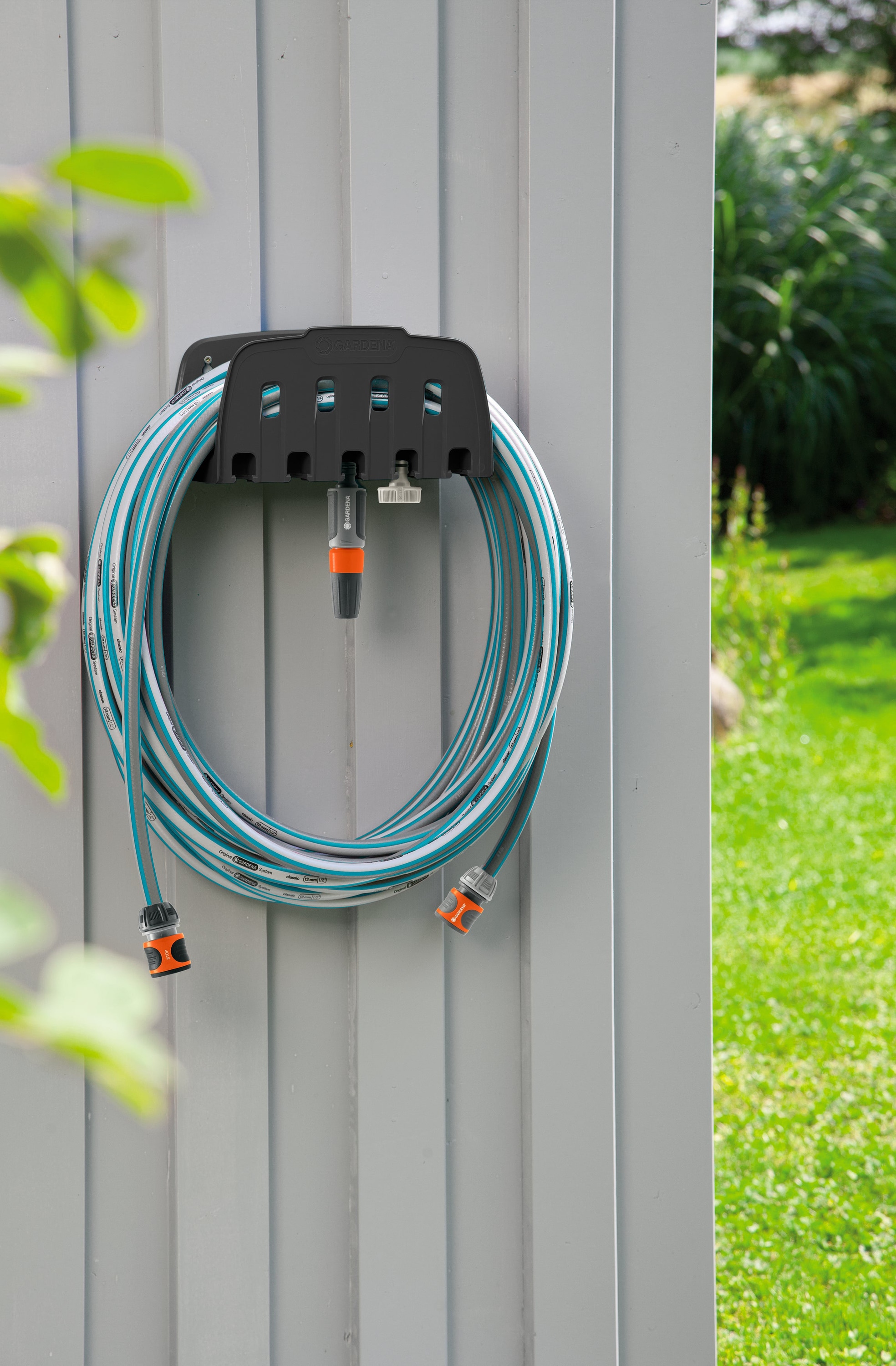 GARDENA Wandschlauchhalter 18005-50, mit Schlauch, 13 mm, 20 m GRADENA Wandschlauchhalter 18005-50, mit Schlauch, 13 mm, 20 m