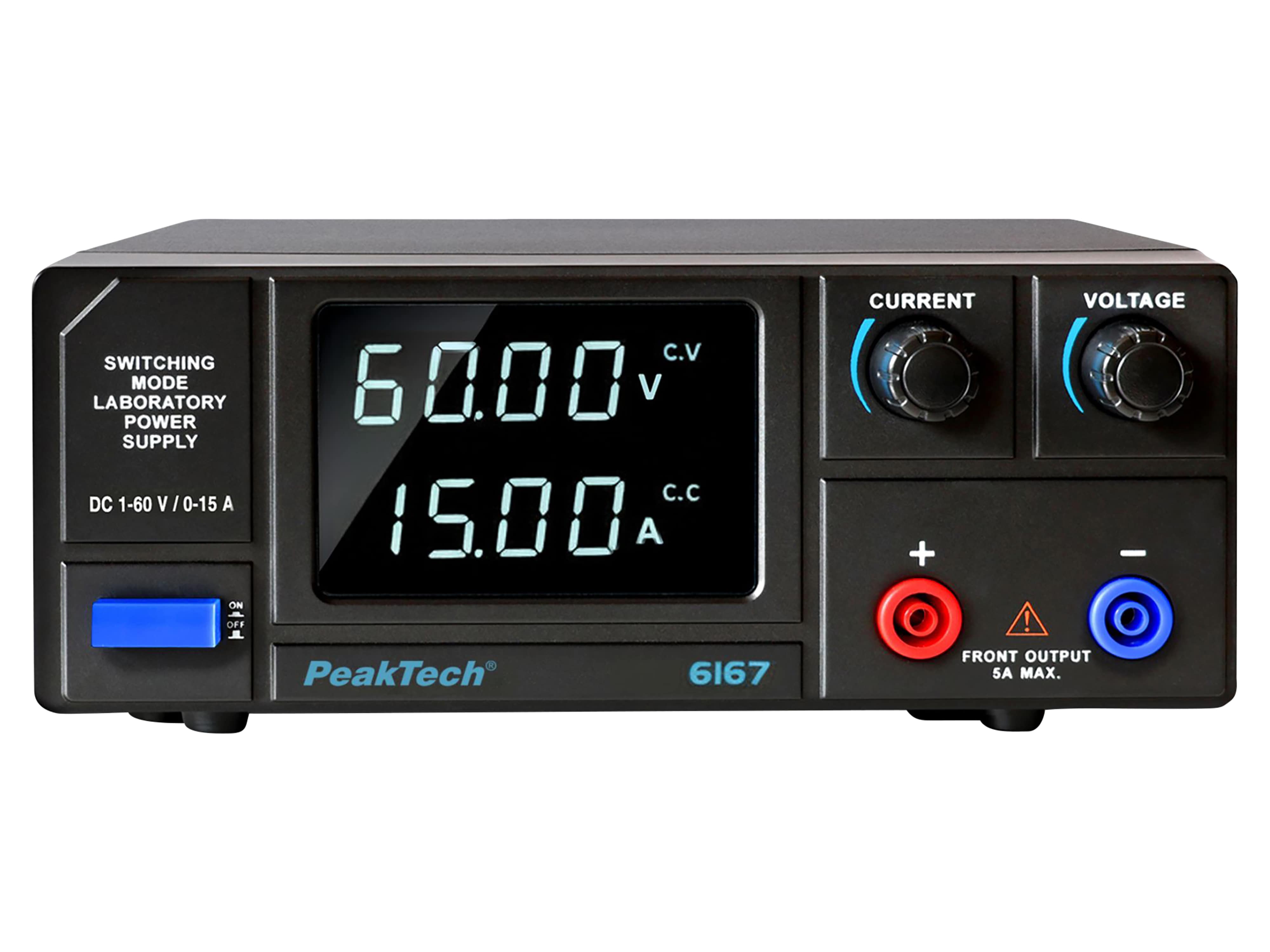 PEAKTECH Labornetzgerät P 6167, 1...60 V, 0...15 A, 900 W PEAKTECH Labornetzgerät P 6167, 1...60 V, 0...15 A, 900 W