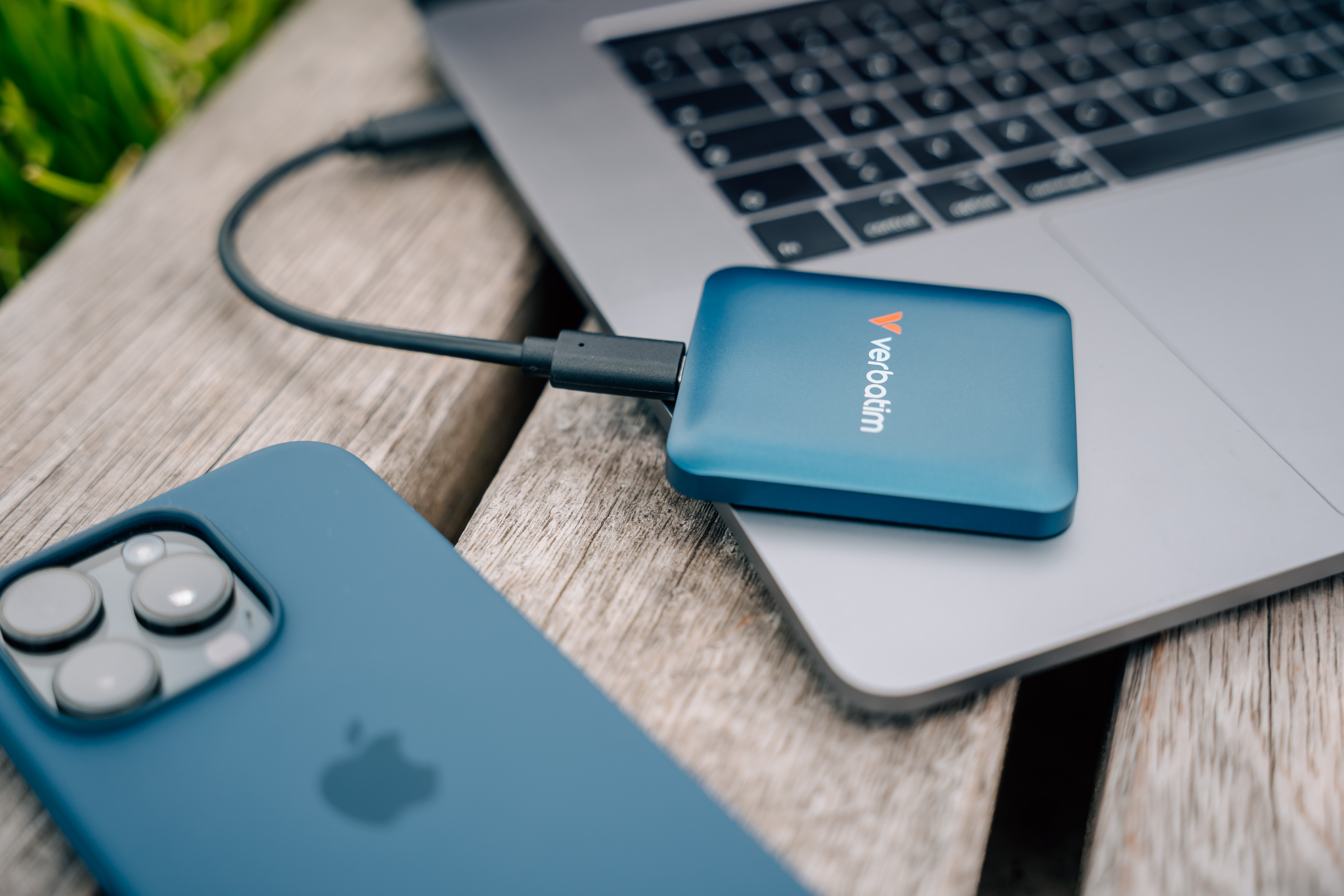 VERBATIM Externe SSD SnapBack 2TB Blue Metallic VERBATIM Externe SSD SnapBack 2TB Blue Metallic