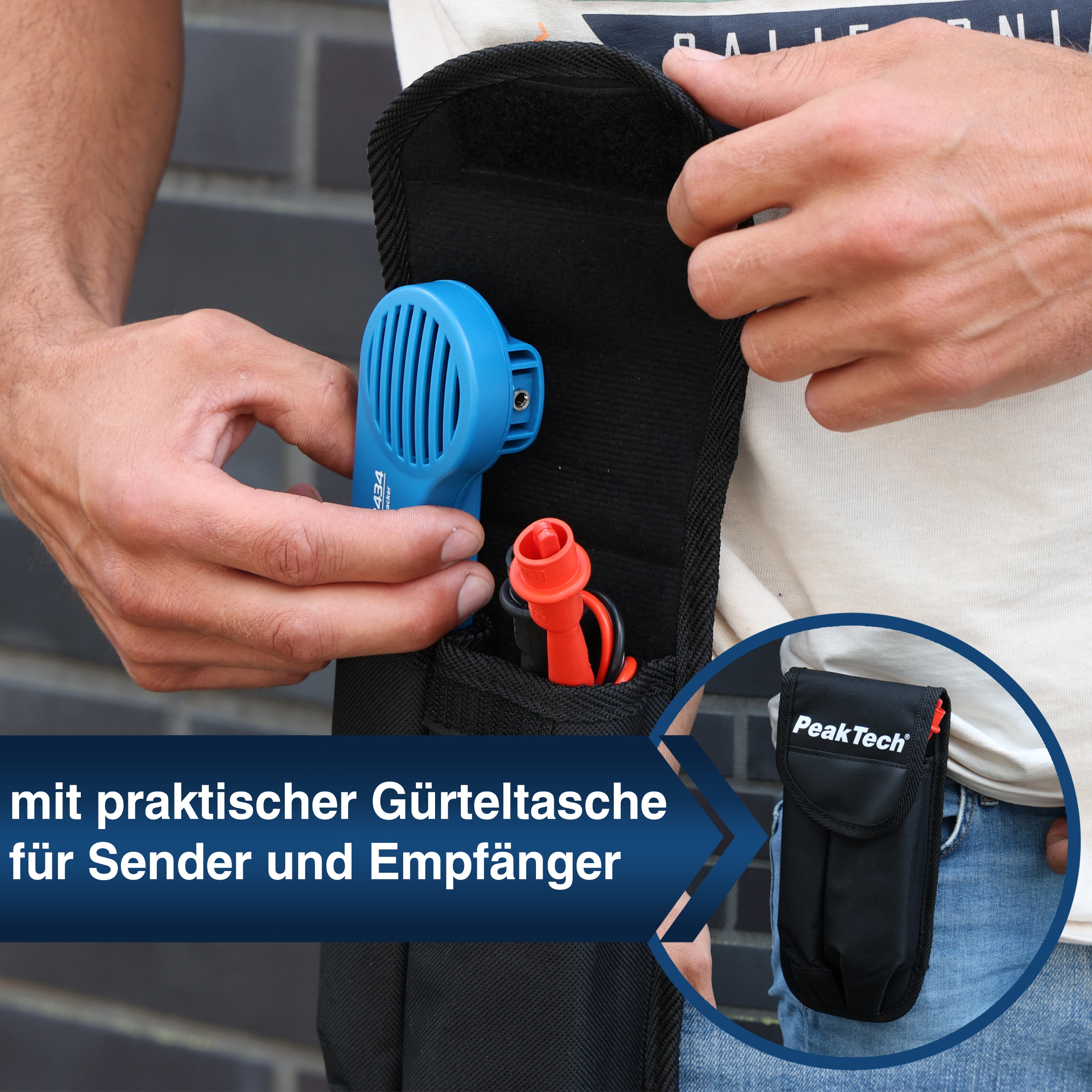 PEAKTECH Akustischer Leitungssucher, P 3434, mit Ton-Generator PEAKTECH Akustischer Leitungssucher, P 3434, mit Ton-Generator