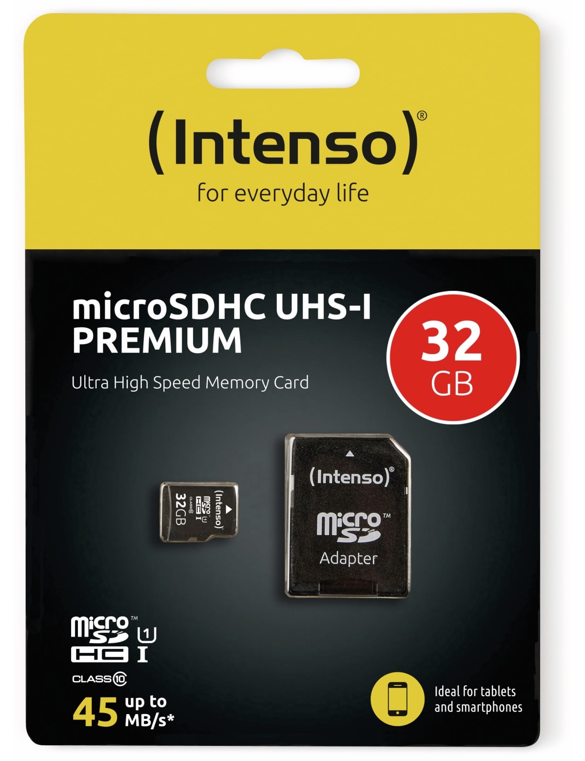 INTENSO MicroSDHC Card 3423480, UHS-I, 32 GB INTENSO MicroSDHC Card 3423480, UHS-I, 32 GB