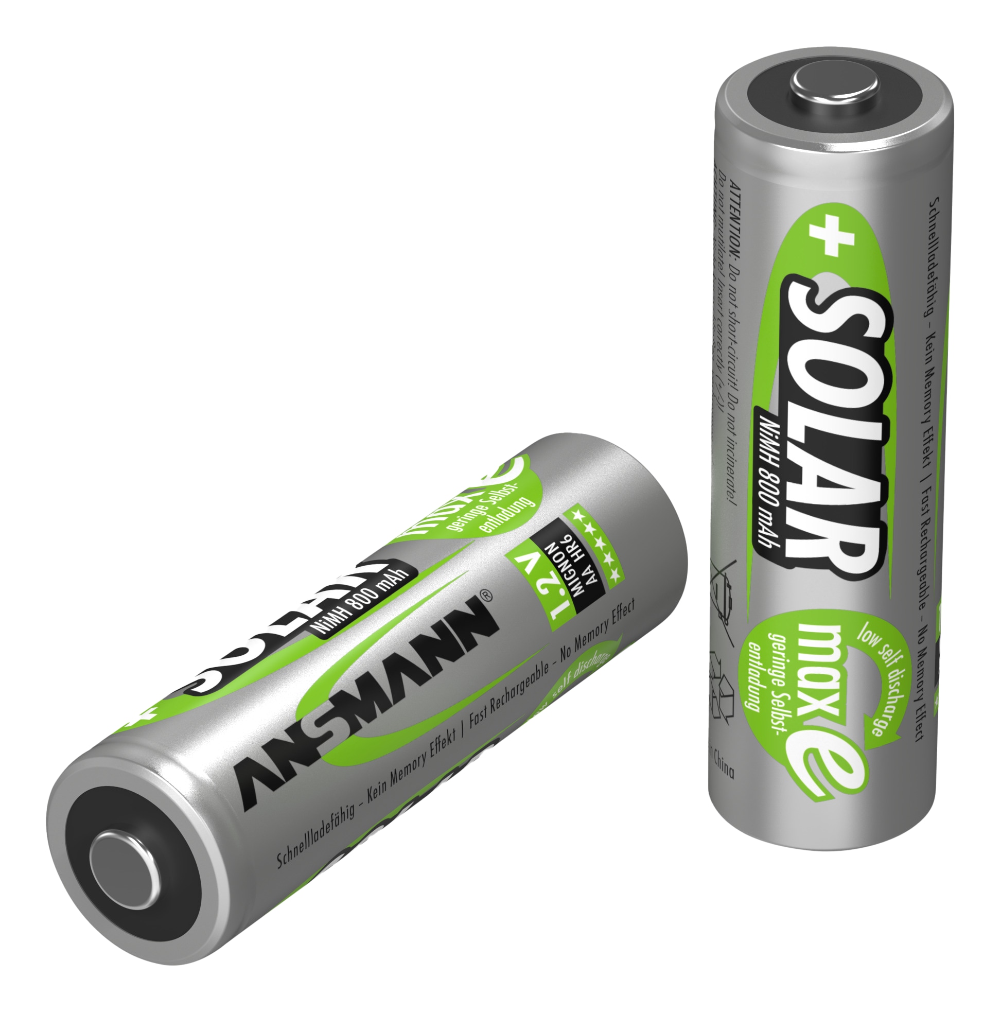 ANSMANN Solar NiMH Akku Mignon AA 800 mAh maxE 2-Stück ANSMANN Solar NiMH Akku Mignon AA 800 mAh maxE 2-Stück