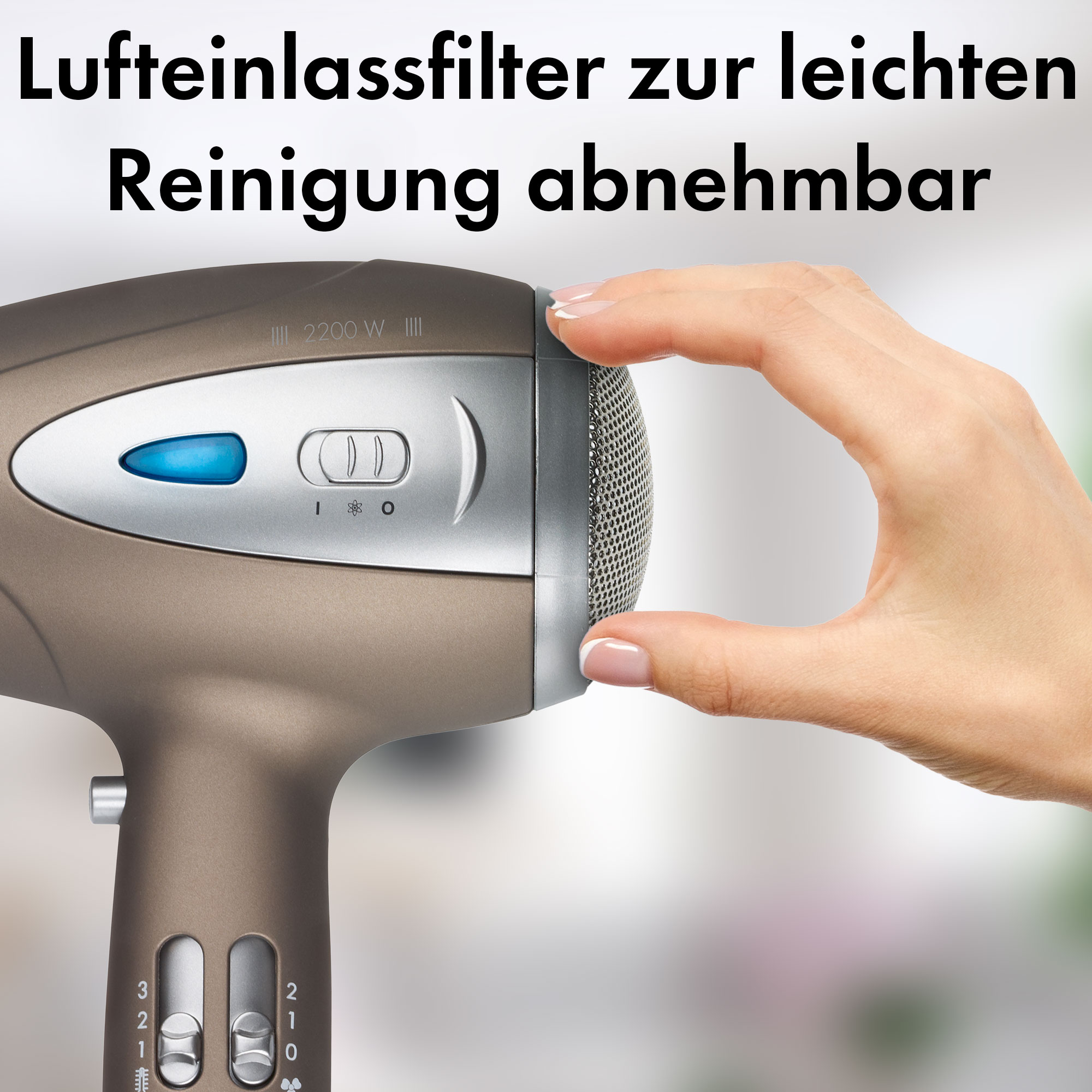 PROFI CARE Haartrockner PC-HTD 3113, Ionisierungsfunktion, 2200W, braun PROFICARE Haartrockner PC-HTD 3113, Ionisierungsfunktion, 2200W, braun