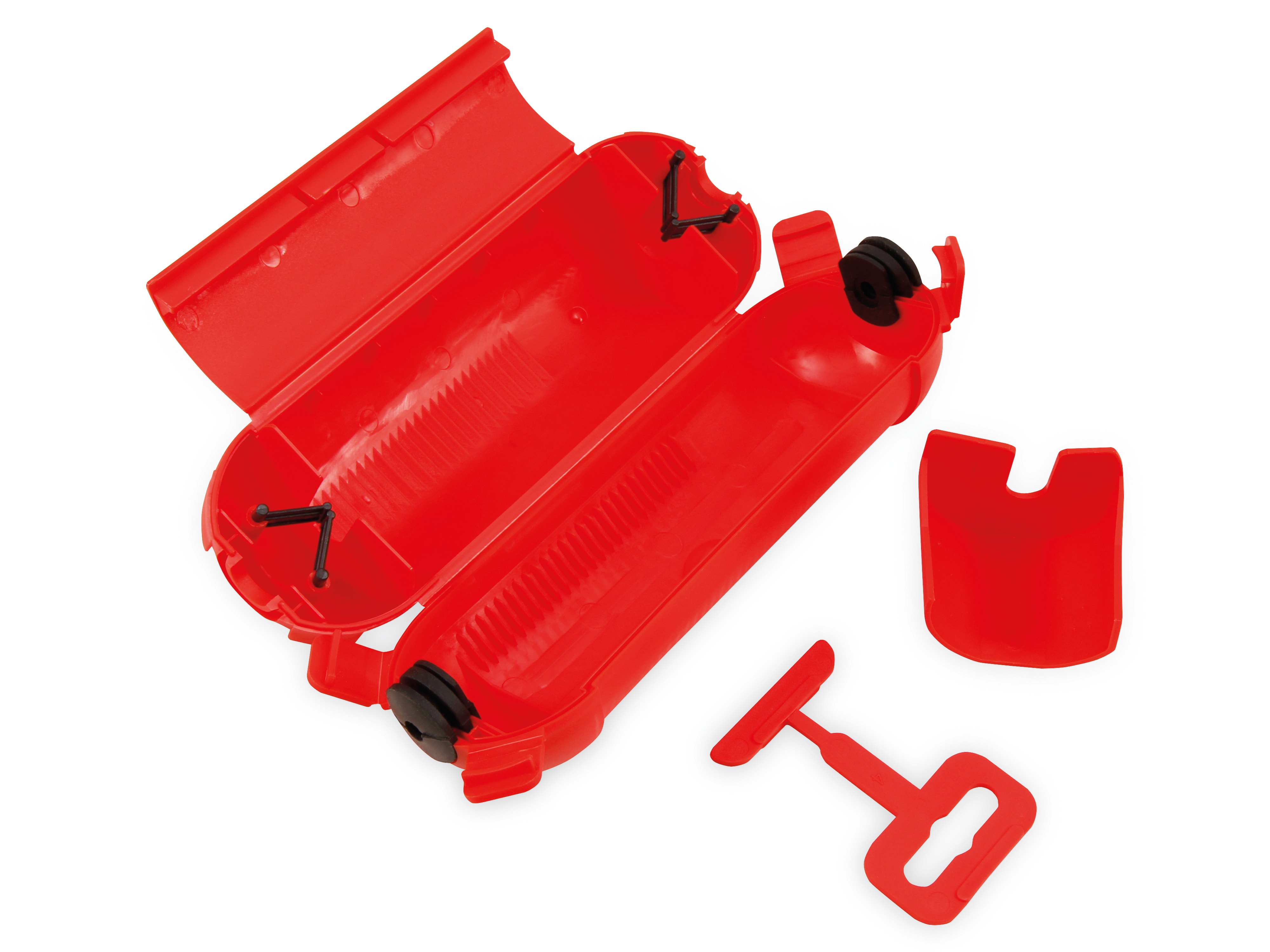 MCPOWER Sicherheits-Schutzbox für Kabel, IP44, rot MCPOWER Sicherheits-Schutzbox für Kabel, IP44, rot