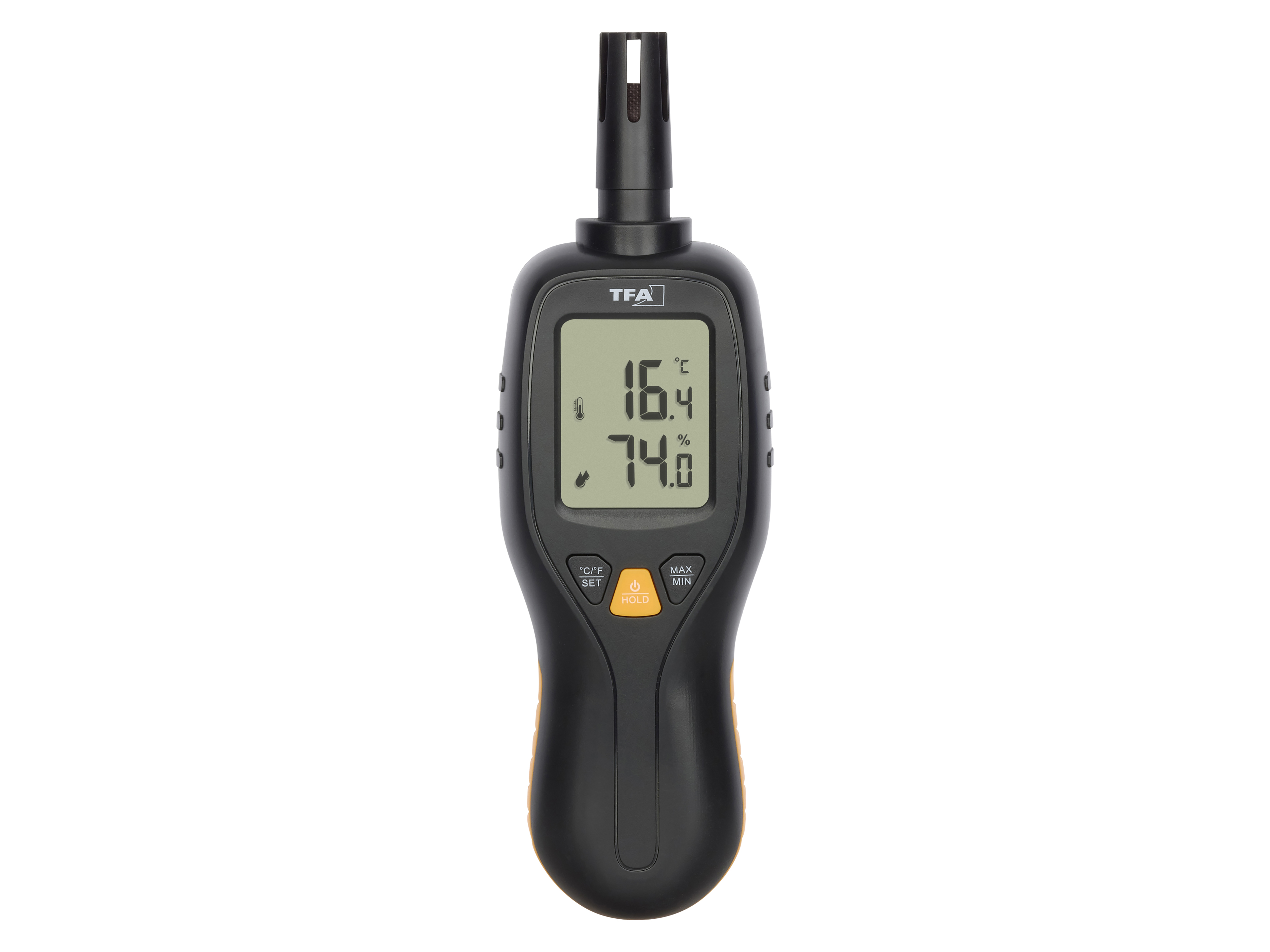 TFA Digitales Profi-Thermo-Hygrometer, schwarz