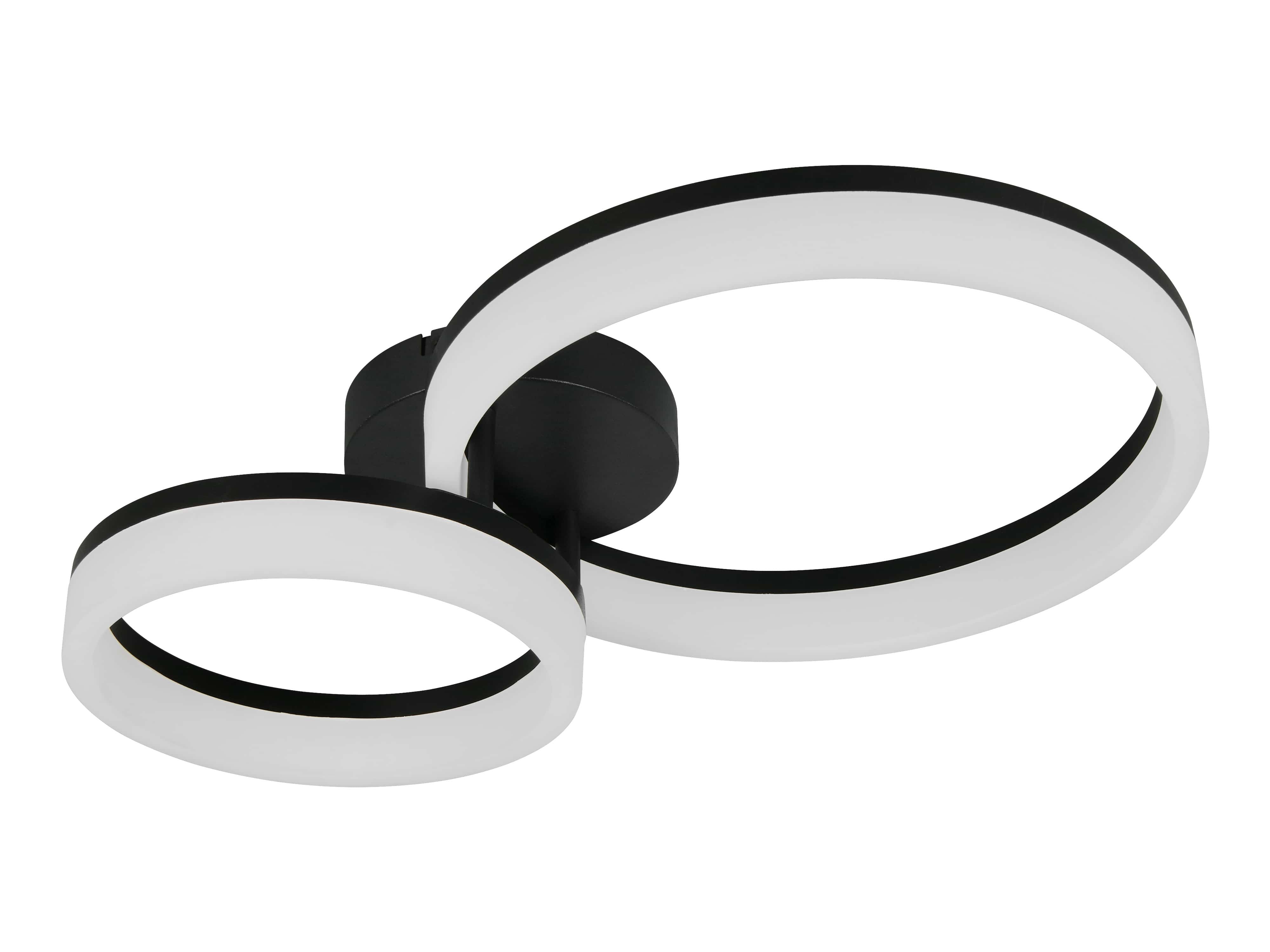 REALITY LED-Deckenleuchte Scope R63601232, 22W, 3000K, 2800lm, warmweiß, IP20, schwarz REALITY LED-Deckenleuchte Scope R63601232, 22W, 3000K, 2800lm, warmweiß, IP20, schwarz