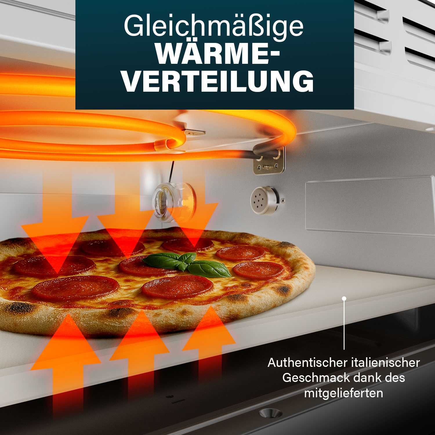 PRINCESS Pizzaofen Pro Max, 15L, 400°C, mit Pizzastein & Schaufel, 2100W PRINCESS Pizzaofen Pro Max, 15L, 400°C, mit Pizzastein & Schaufel, 2100W