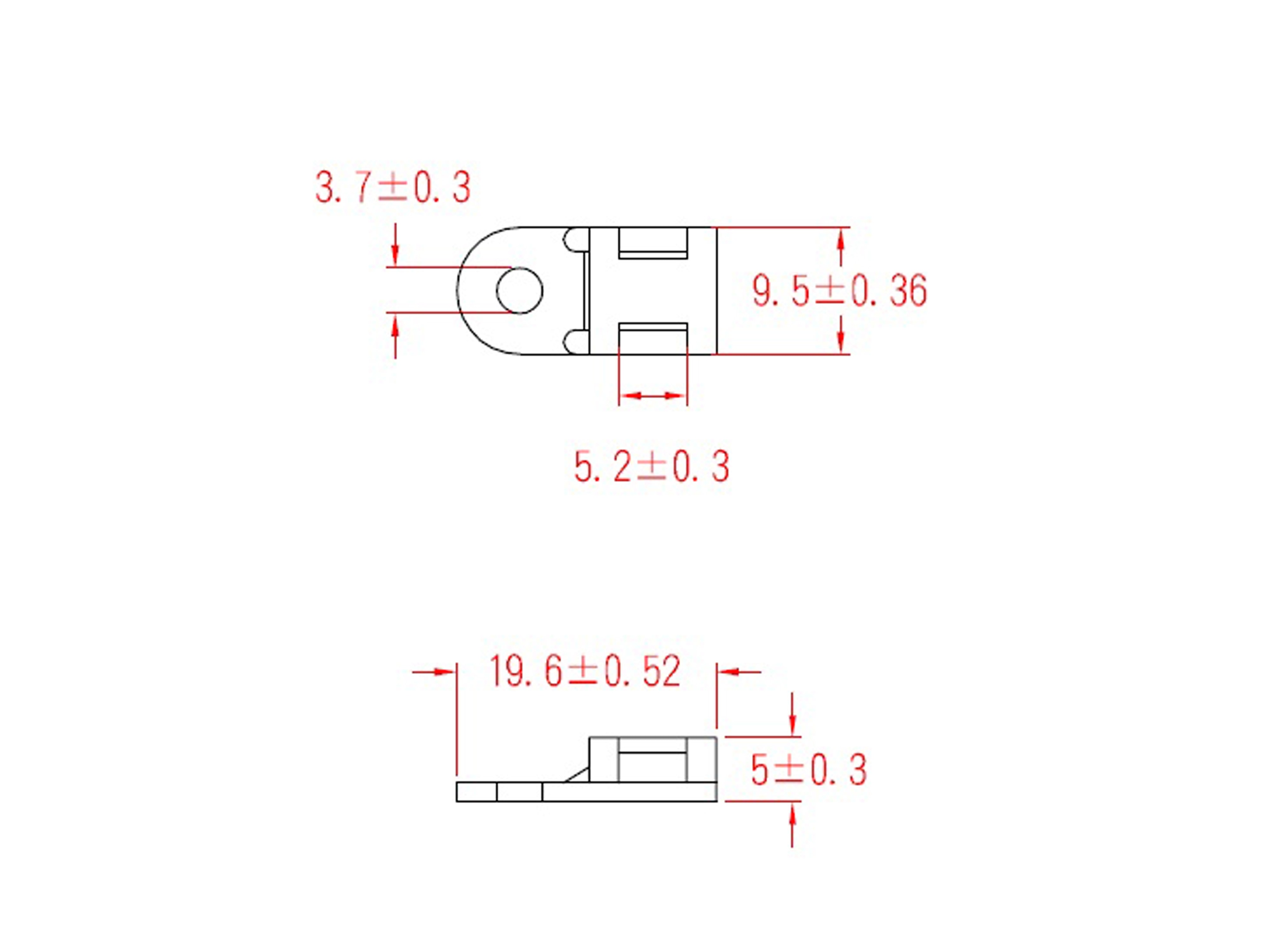 KSS Befestigungssockel schraubbar Polyamid 6.6, Natur, Befestigungsloch 3,7, L=19,6, B=9,5, 1 Stück KSS Befestigungssockel schraubbar Polyamid 6.6, Natur, Befestigungsloch 3,7, L=19,6, B=9,5, 1 Stück