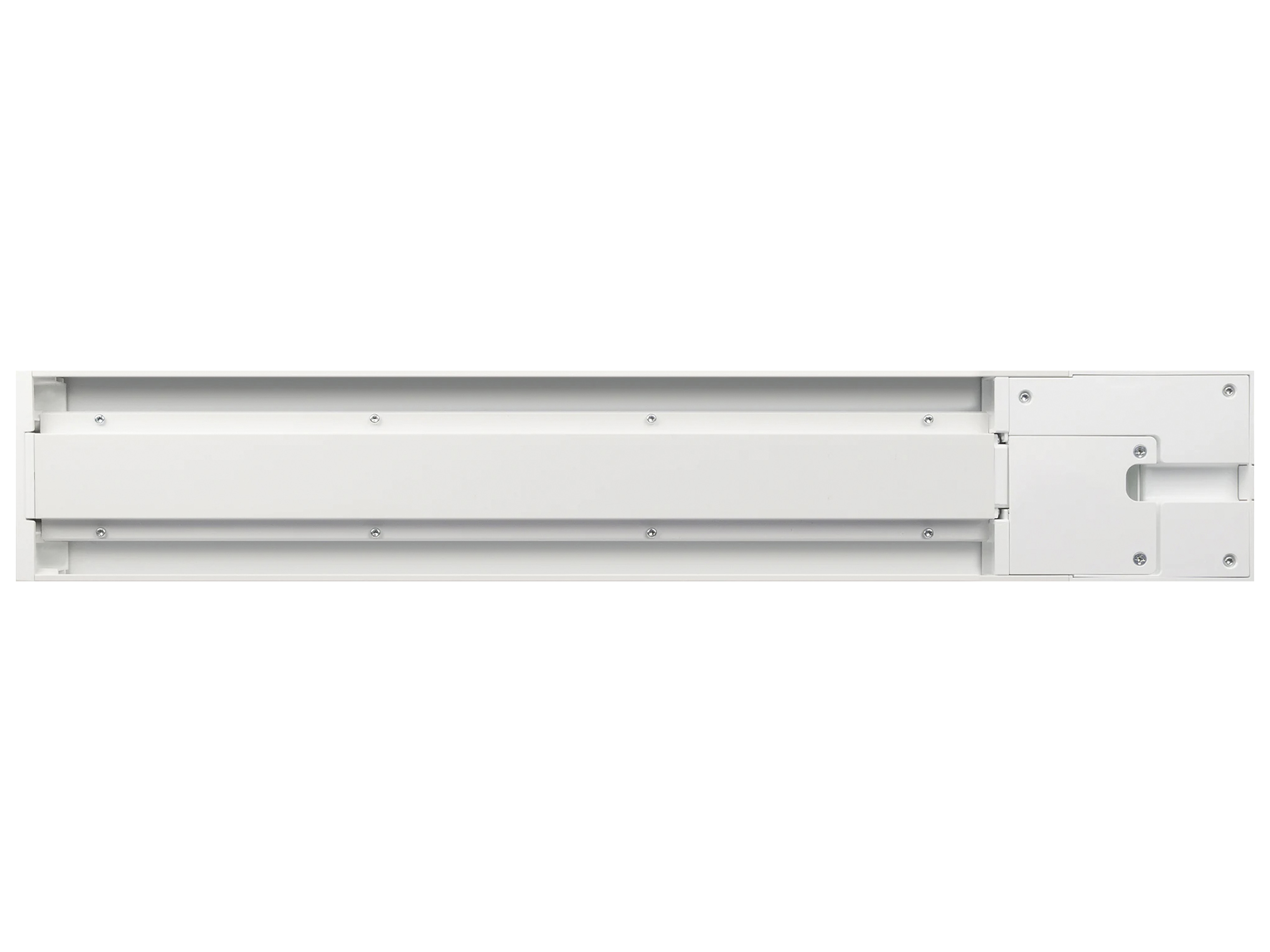 SCHWAIGER Modulare Stromschiene, weiß, 50 cm SCHWAIGER Modulare Steckdosenleiste, weiß, 50 cm