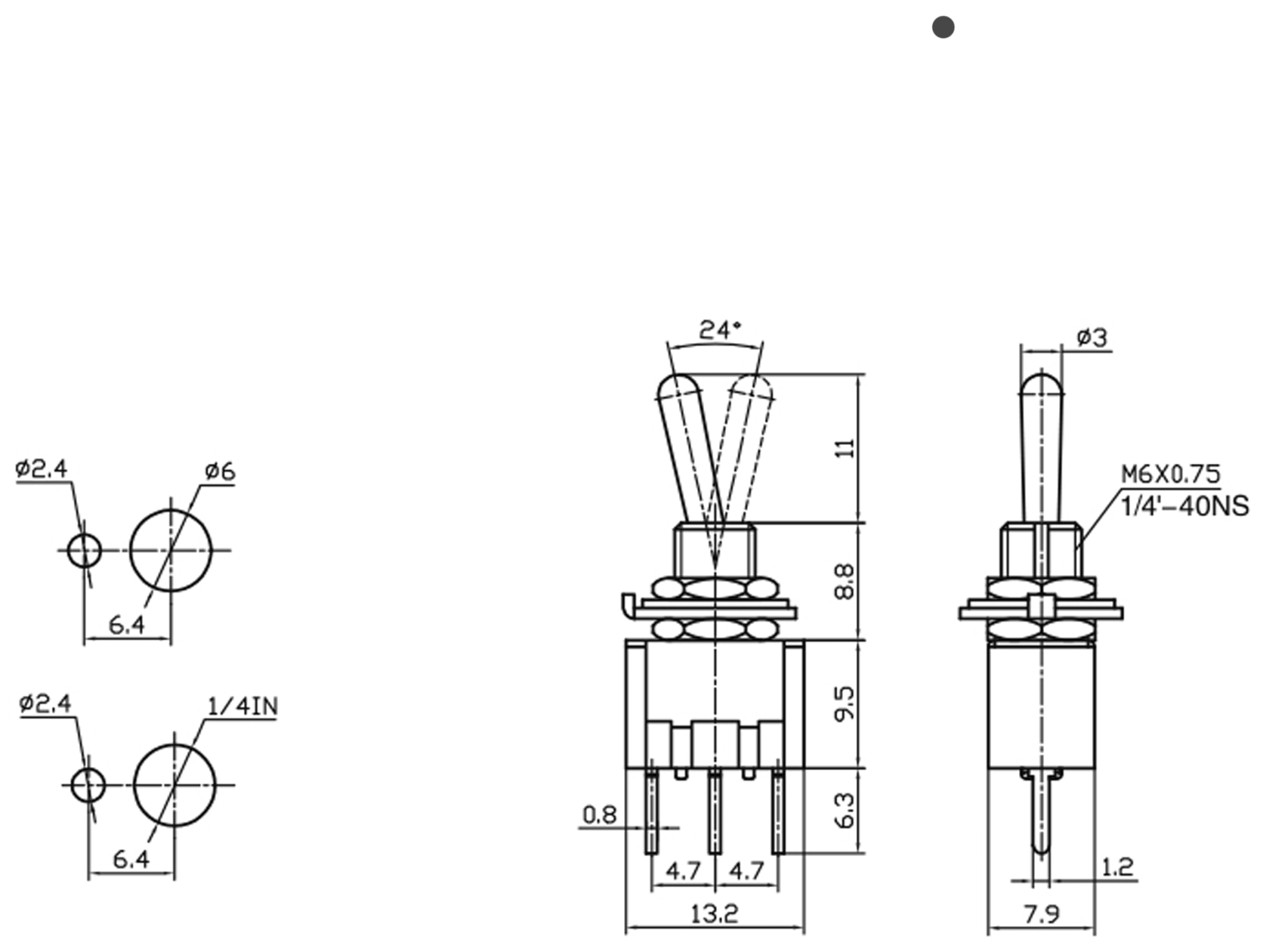 Kippschalter/-taster MTS-113-A2 Kippschalter/-taster MTS-113-A2