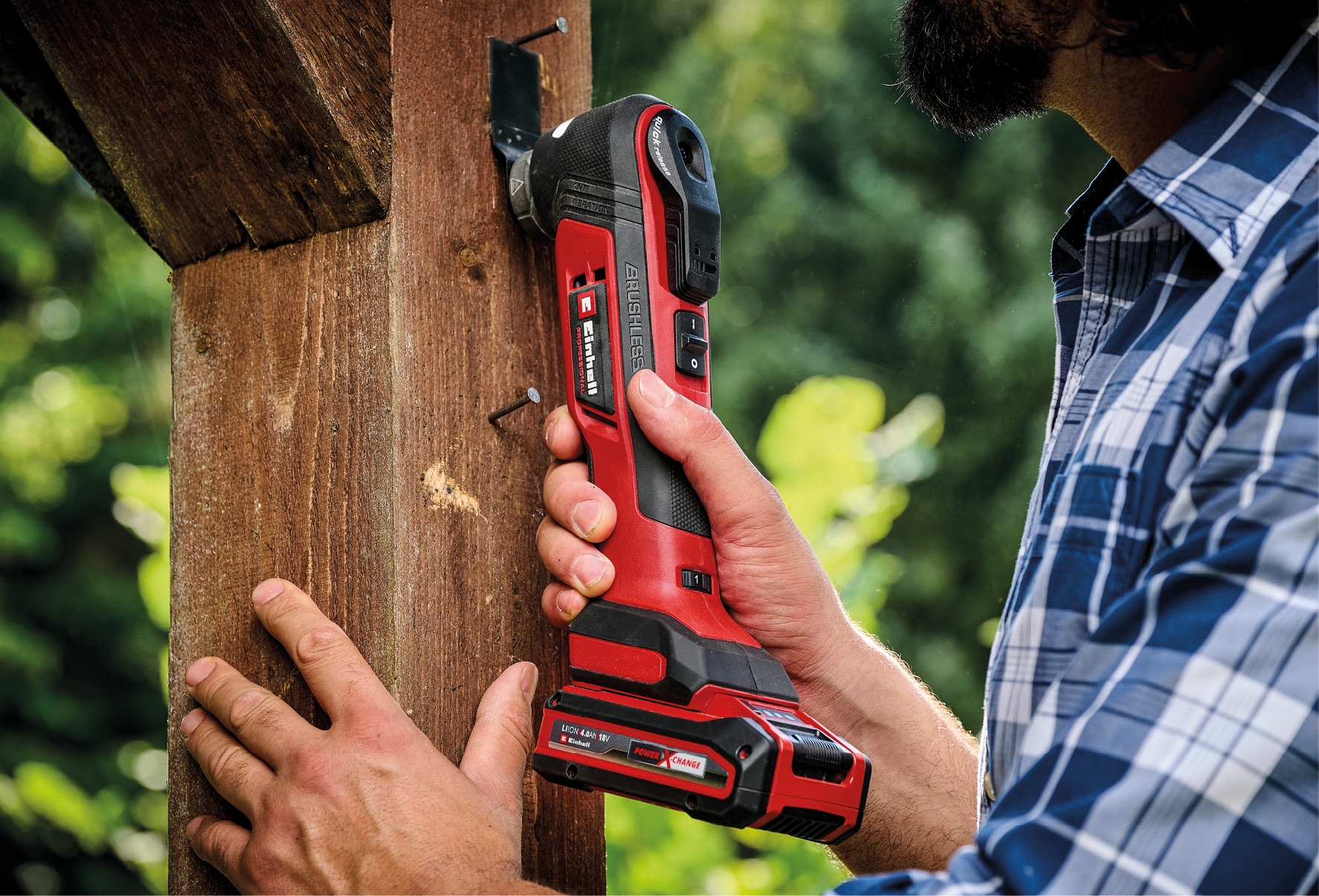 EINHELL Akku-Multifunktionswerkzeug TP-MG 18 Li BL Kit (1x 4,0 Ah)