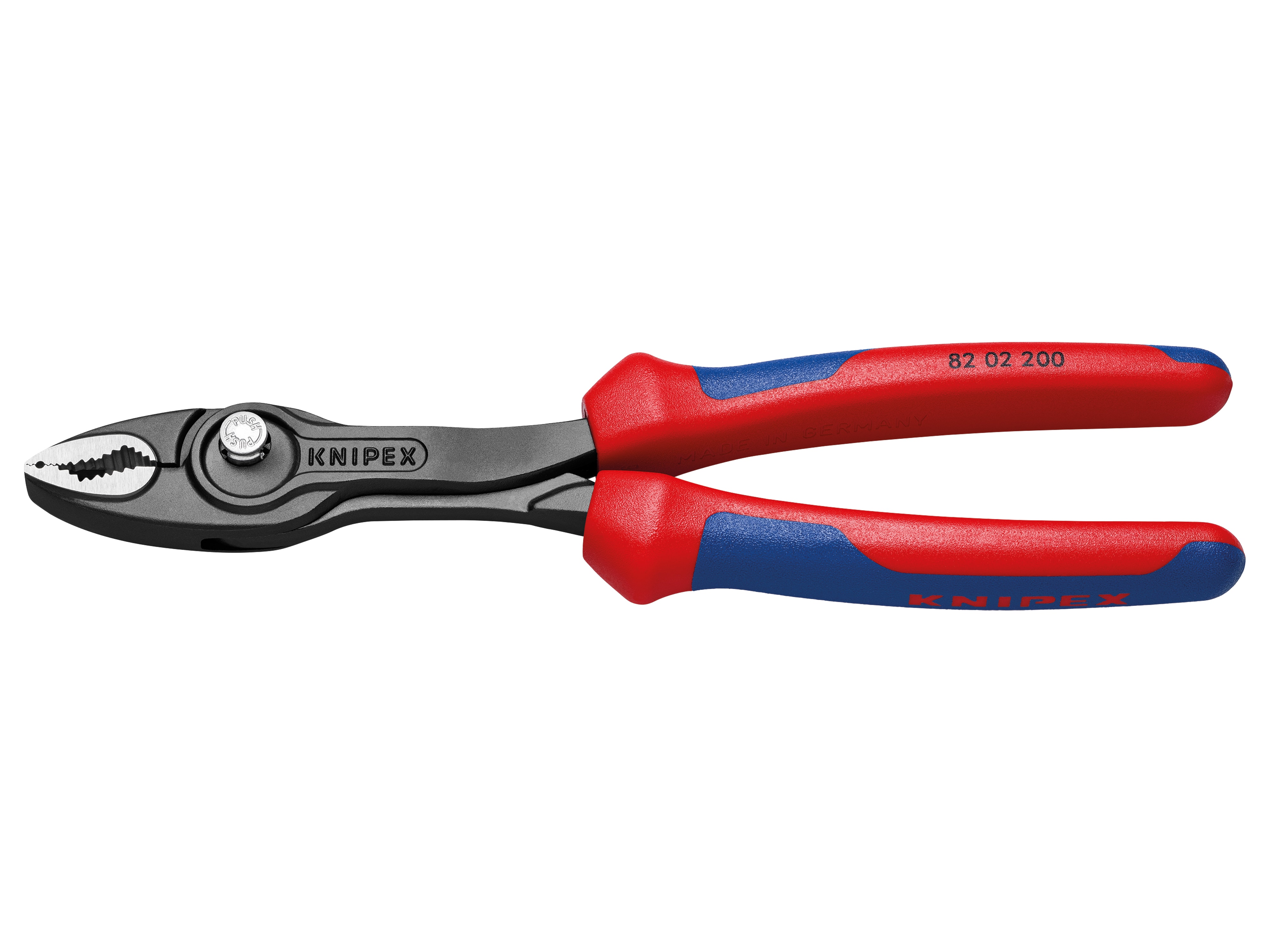 KNIPEX Frontgreifzange, TwinGrip, 200 mm, 82 02 200 KNIPEX Frontgreifzange, TwinGrip, 200 mm, 82 02 200