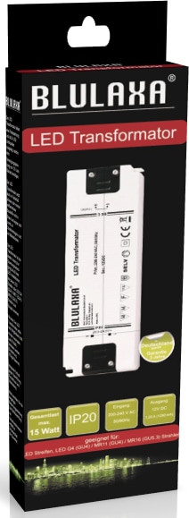 BLULAXA LED Netzteil, 15 W für 12 V- LED-Lampen u. Stripes BLULAXA LED Netzteil, 15 W für 12 V- LED-Lampen u. Stripes