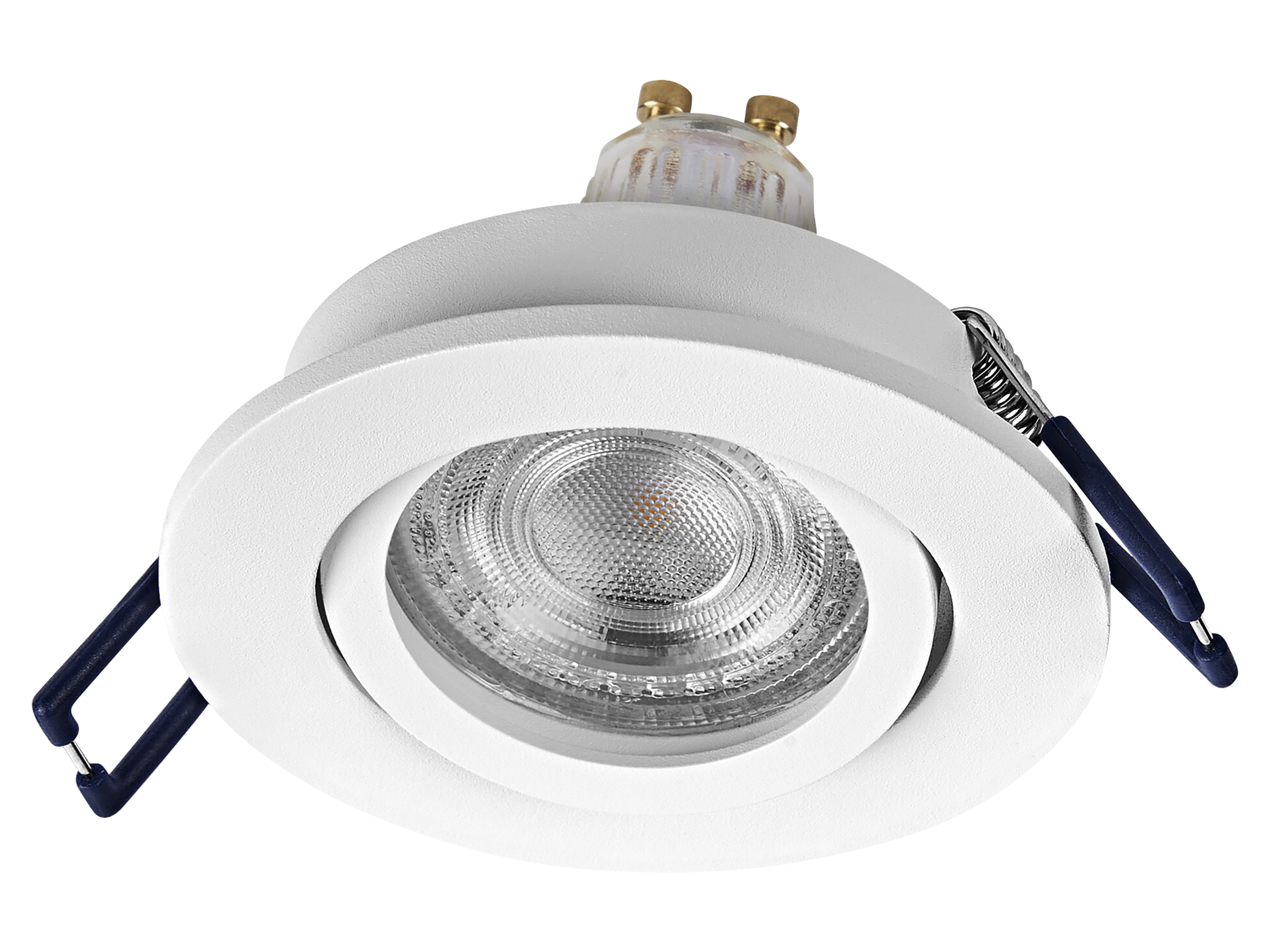 OSRAM LED-Einbauleuchte, GU10, 4,5 W, 2700K, 400lm, warmweiß, 2700K, IP20, weiß, 3er Set OSRAM LED-Einbauleuchte, GU10, 4,5 W, 2700K, 400lm, warmweiß, 2700K, IP20, weiß, 3er Set