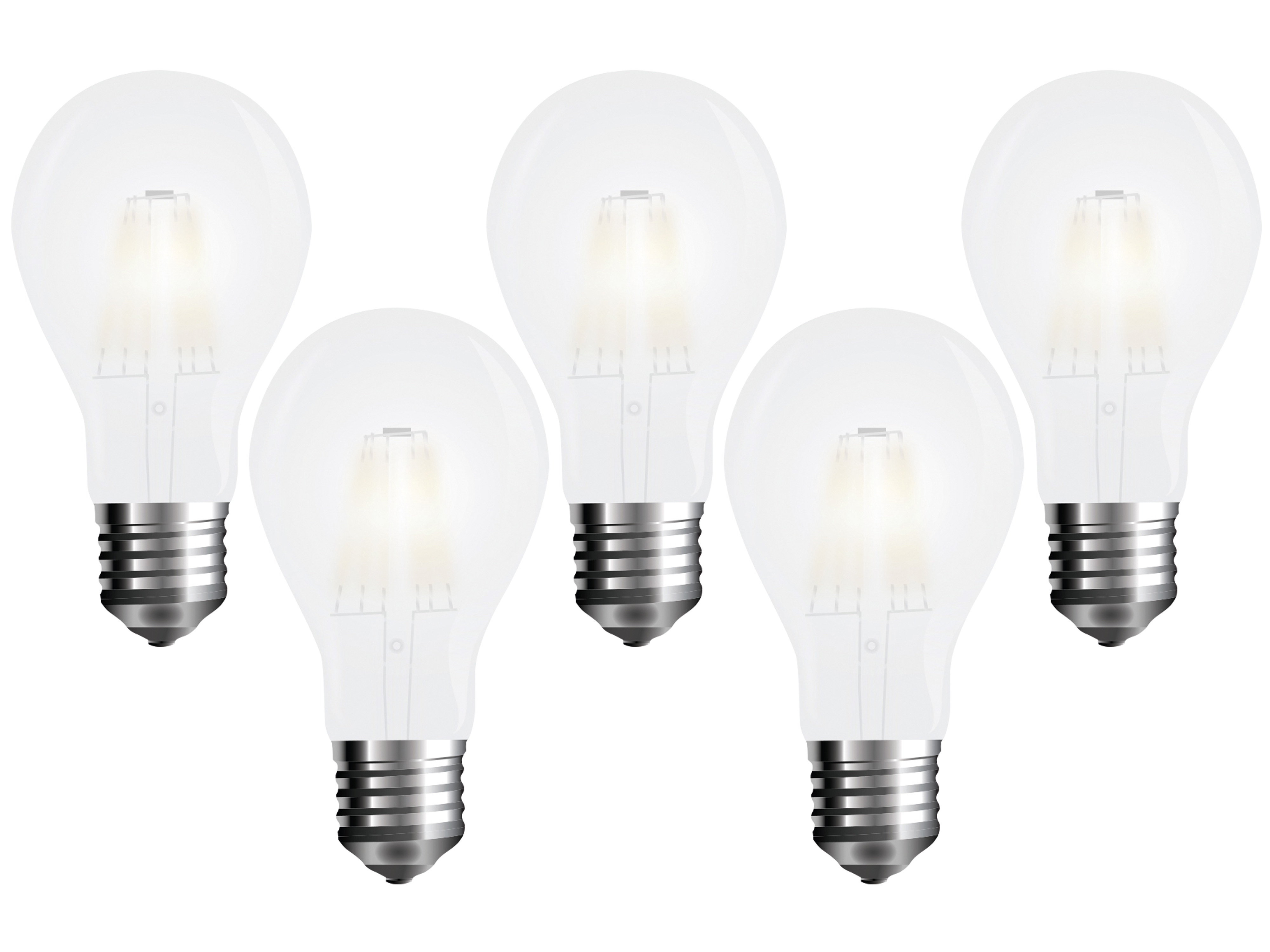 V-TAC LED-Lampe VT-2047 Frost, E27, EEK: E, 7 W, 840 lm, 2700 K, 5 Stück V-TAC LED-Lampe VT-2047 Frost, E27, EEK: E, 7 W, 840 lm, 2700 K, 5 Stück