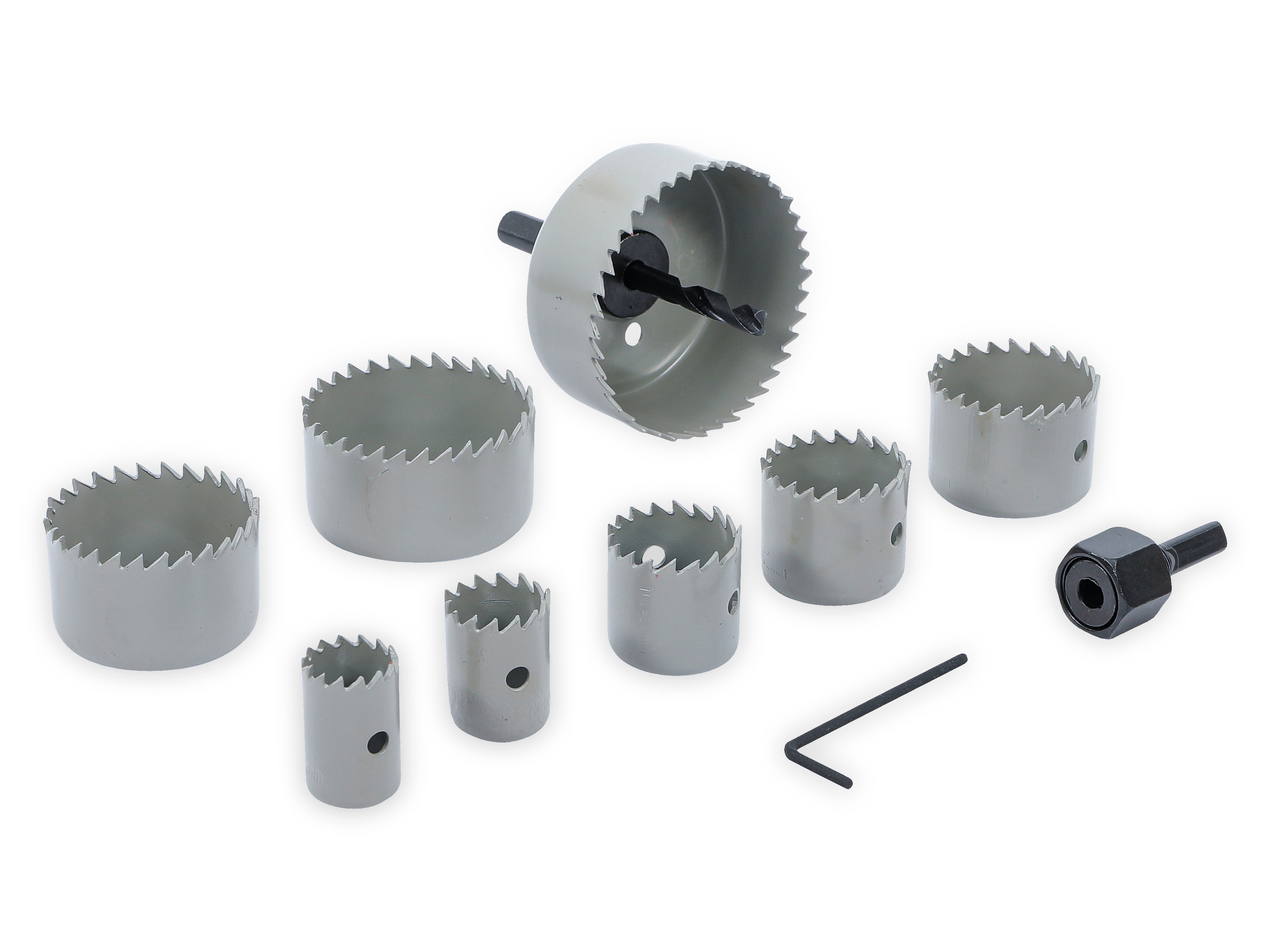 BGS TECHNIC Lochsägen-Satz, 19...64 mm, 11-teilig BGS TECHNIC Lochsägen-Satz, 19...64 mm, 11-teilig