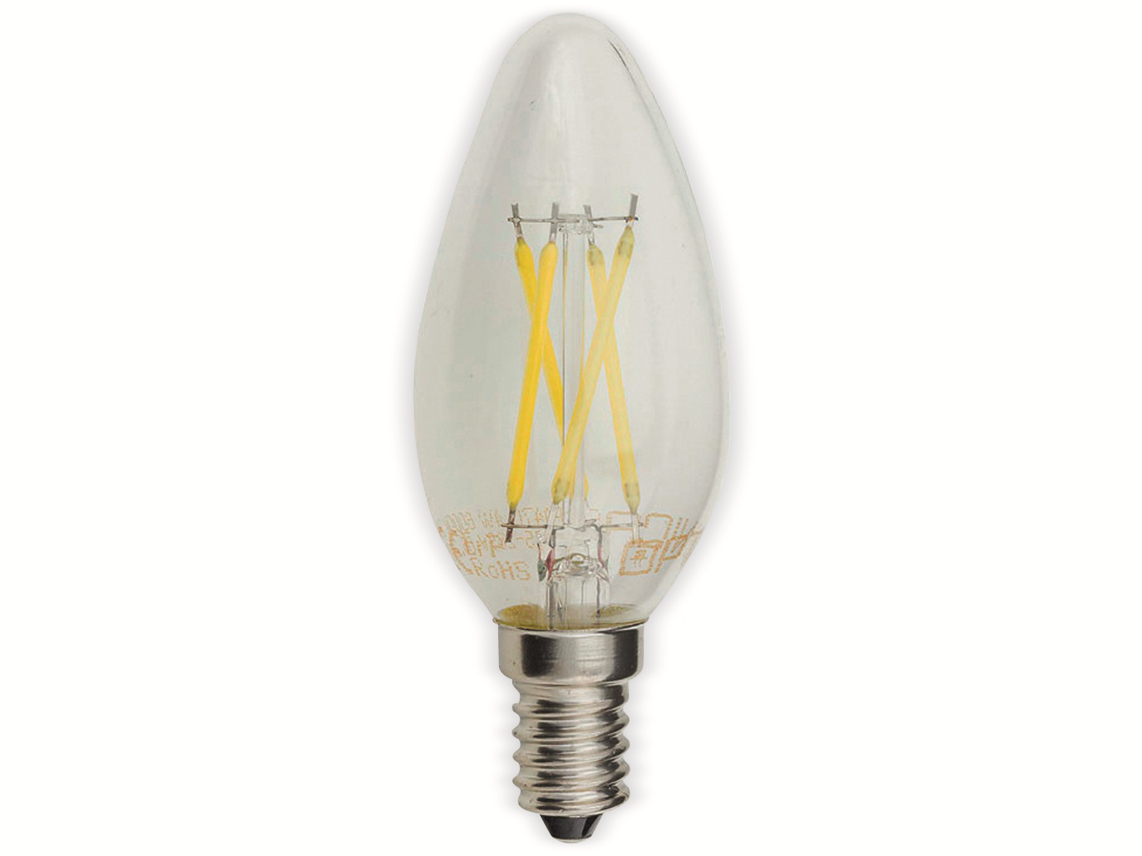 OPTONICA LED-Lampe 1473, E14, C35, EEK F, 4 W, 400 lm, 2700 K, dimmbar OPTONICA LED-Lampe 1473, E14, C35, EEK F, 4 W, 400 lm, 2700 K, dimmbar