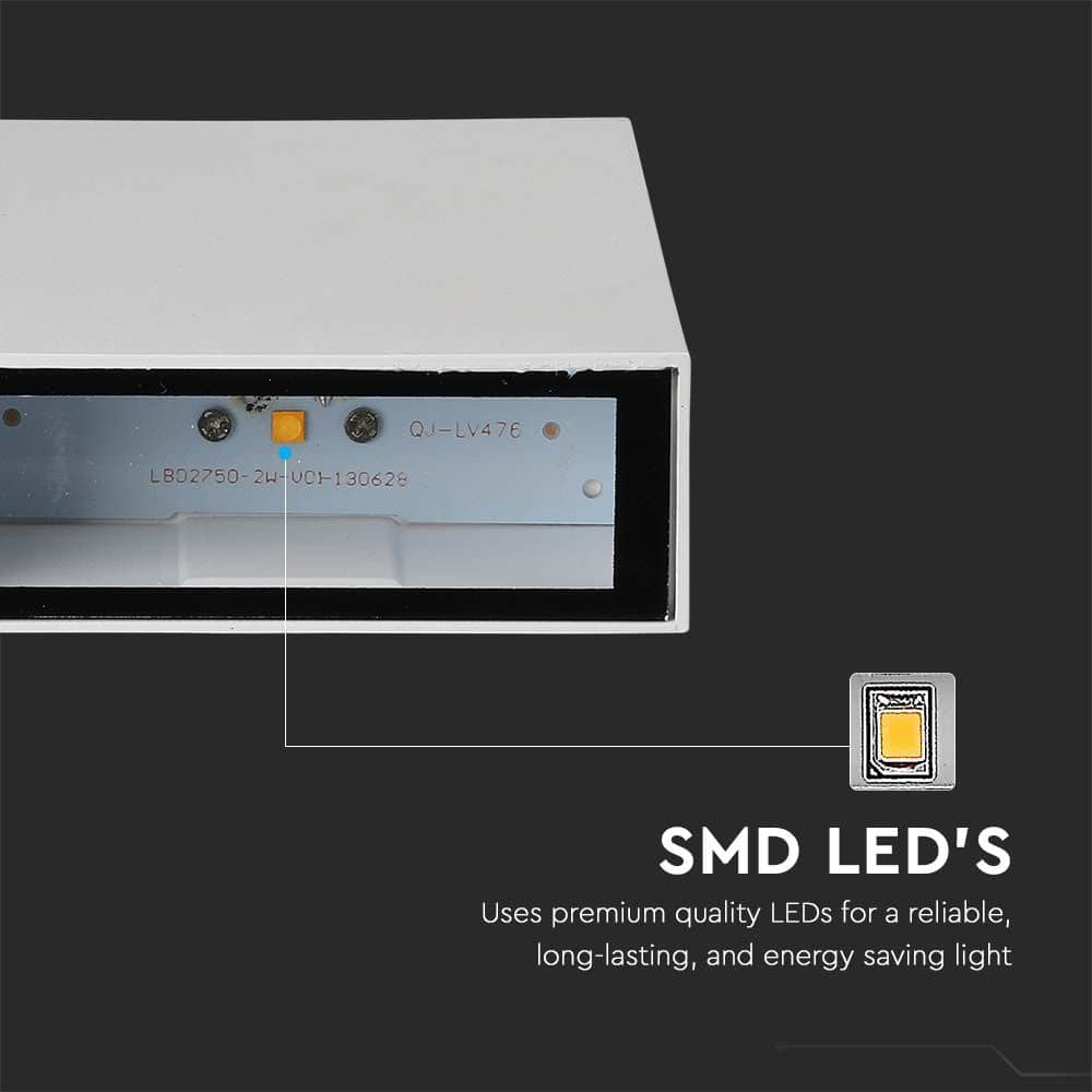 V-TAC LED-Wandleuchte VT-844, EEK: F, 4 W, 400 lm, 6400 K, weiß V-TAC LED-Wandleuchte VT-844, EEK: F, 4 W, 400 lm, 6400 K, weiß