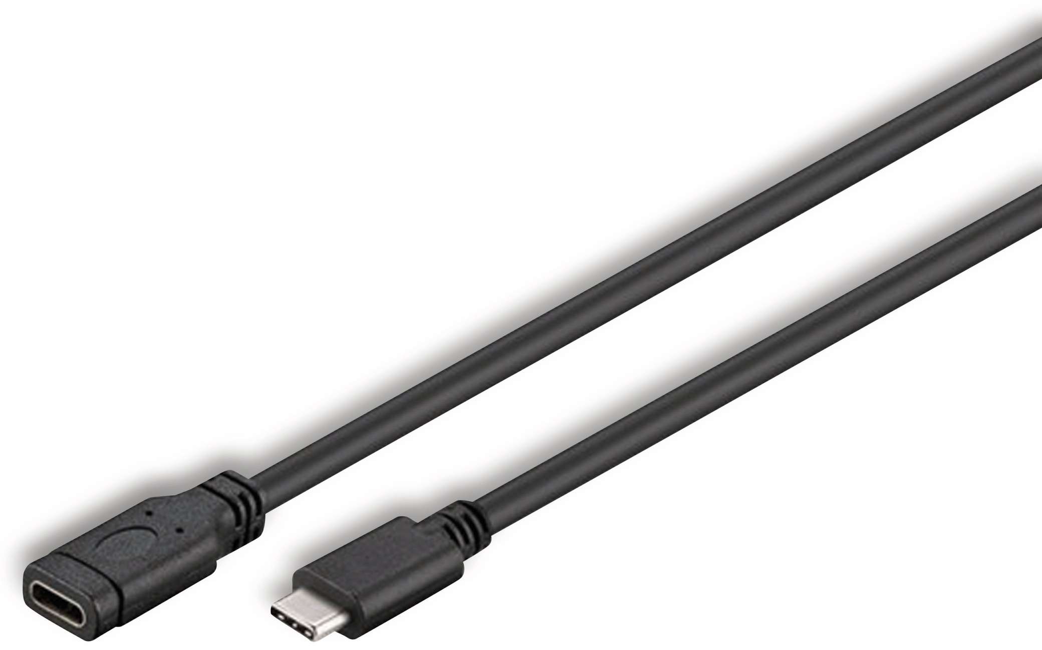 GOOBAY USB-C 3.1 Super-Speed Verlängerung 45393, C/C, 1 m, schwarz GOOBAY USB-C 3.1 Super-Speed Verlängerung 45393, C/C, 1 m, schwarz