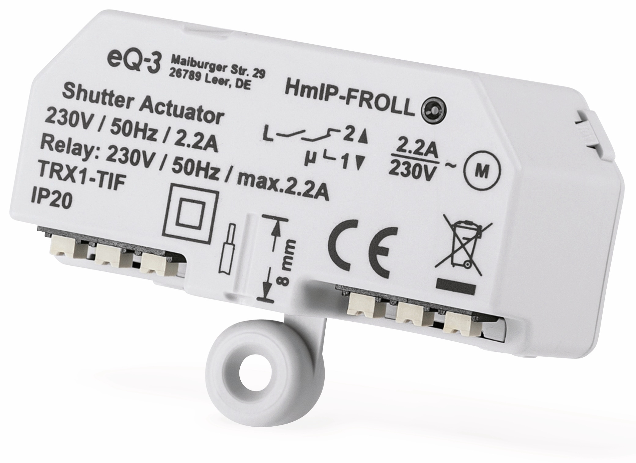 HOMEMATIC IP Smart Home 151347A0, Rollladenaktor, Unterputz