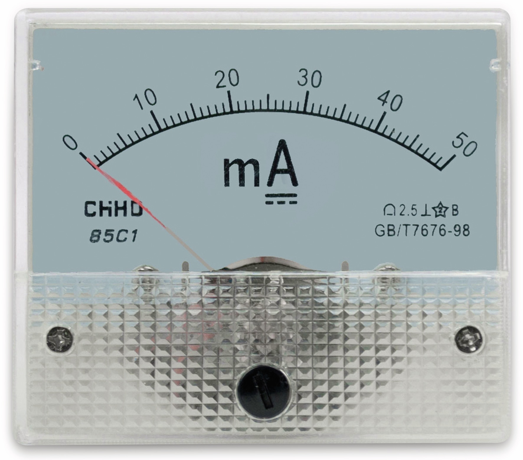 Einbau-Messinstrument, 0...50 mA- Einbau-Messinstrument, 0...50 mA-