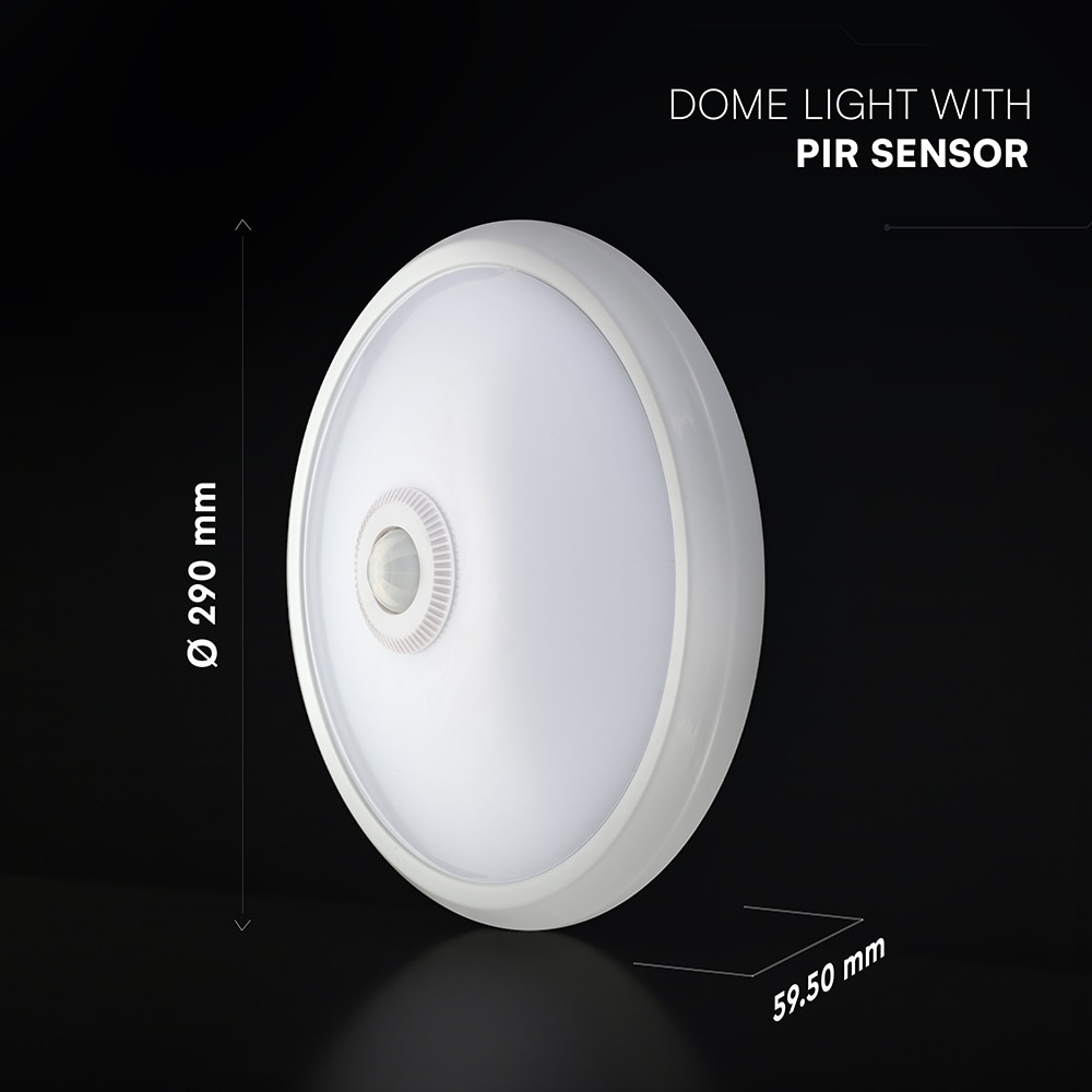 V-TAC LED-Deckenleuchte VT-218086, EEK: F, 12W, 1000lm, 4000K, 120°, IR, Ø29cm V-TAC LED-Deckenleuchte VT-218086, EEK: F, 12W, 1000lm, 4000K, 120°, IR, Ø29cm