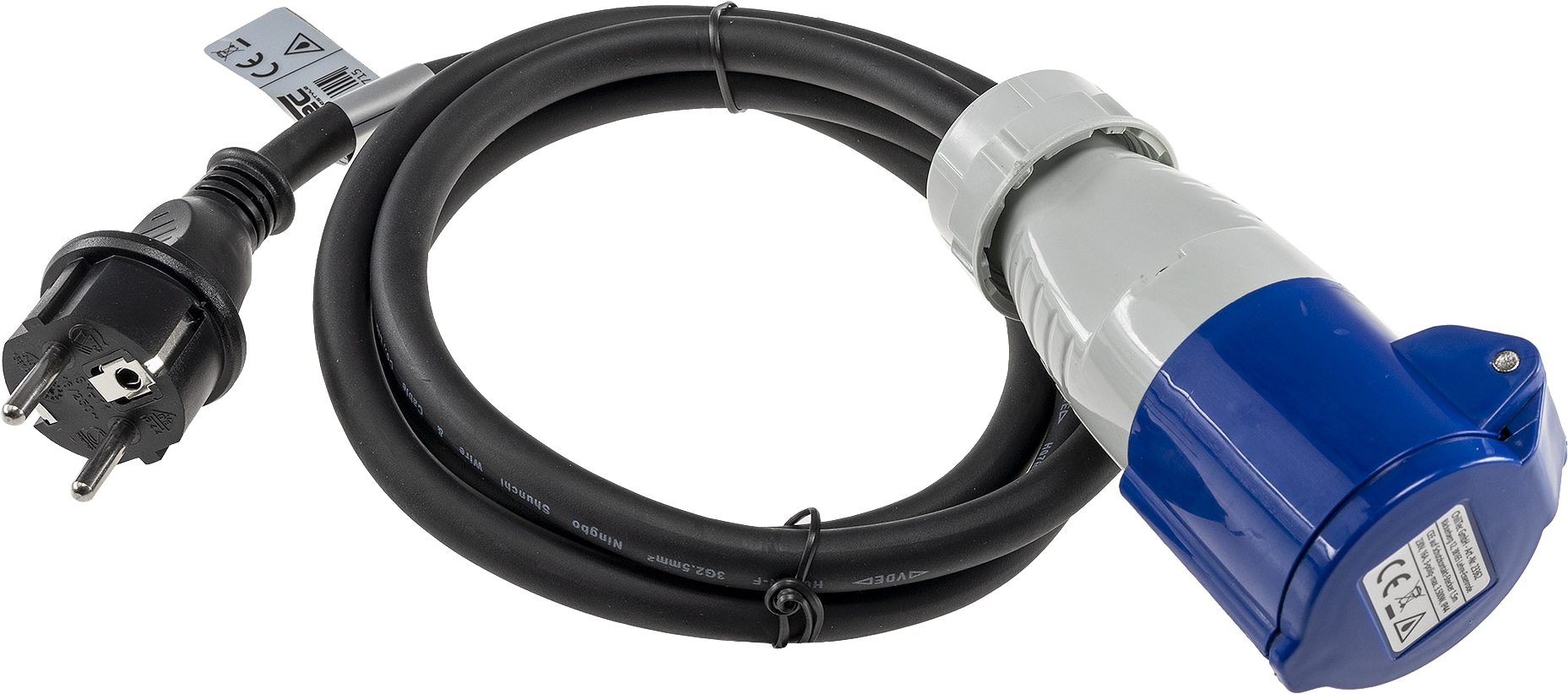 CHILITEC CEE-Adapter 23362, 1,50 m, CEE auf Schutzkontaktstecker CHILITEC CEE-Adapter 23362, 1,50 m, CEE auf Schutzkontaktstecker