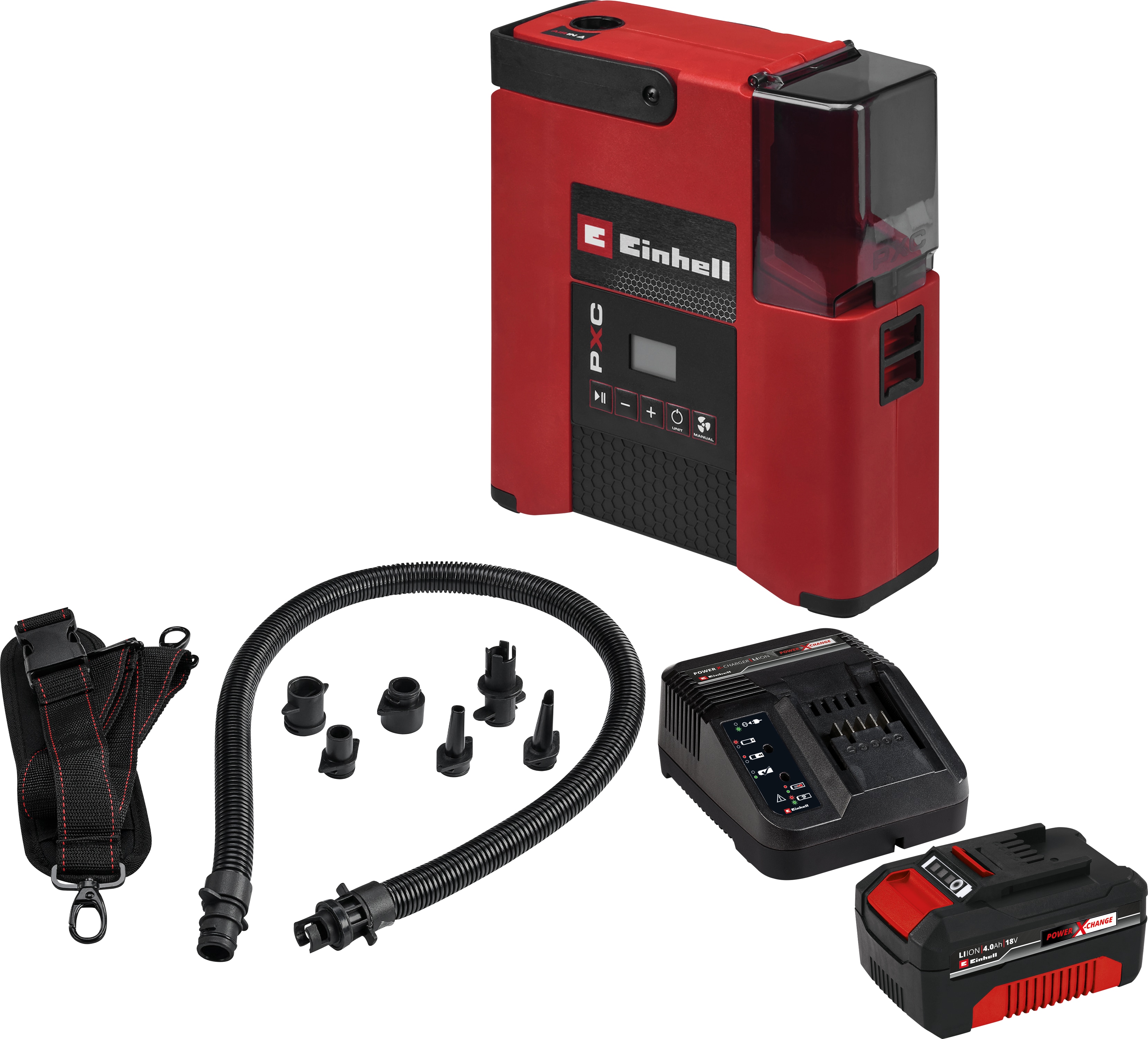EINHELL Akku-Kompressor SUPPERO 18/380 Kit (1x 4,0 Ah)