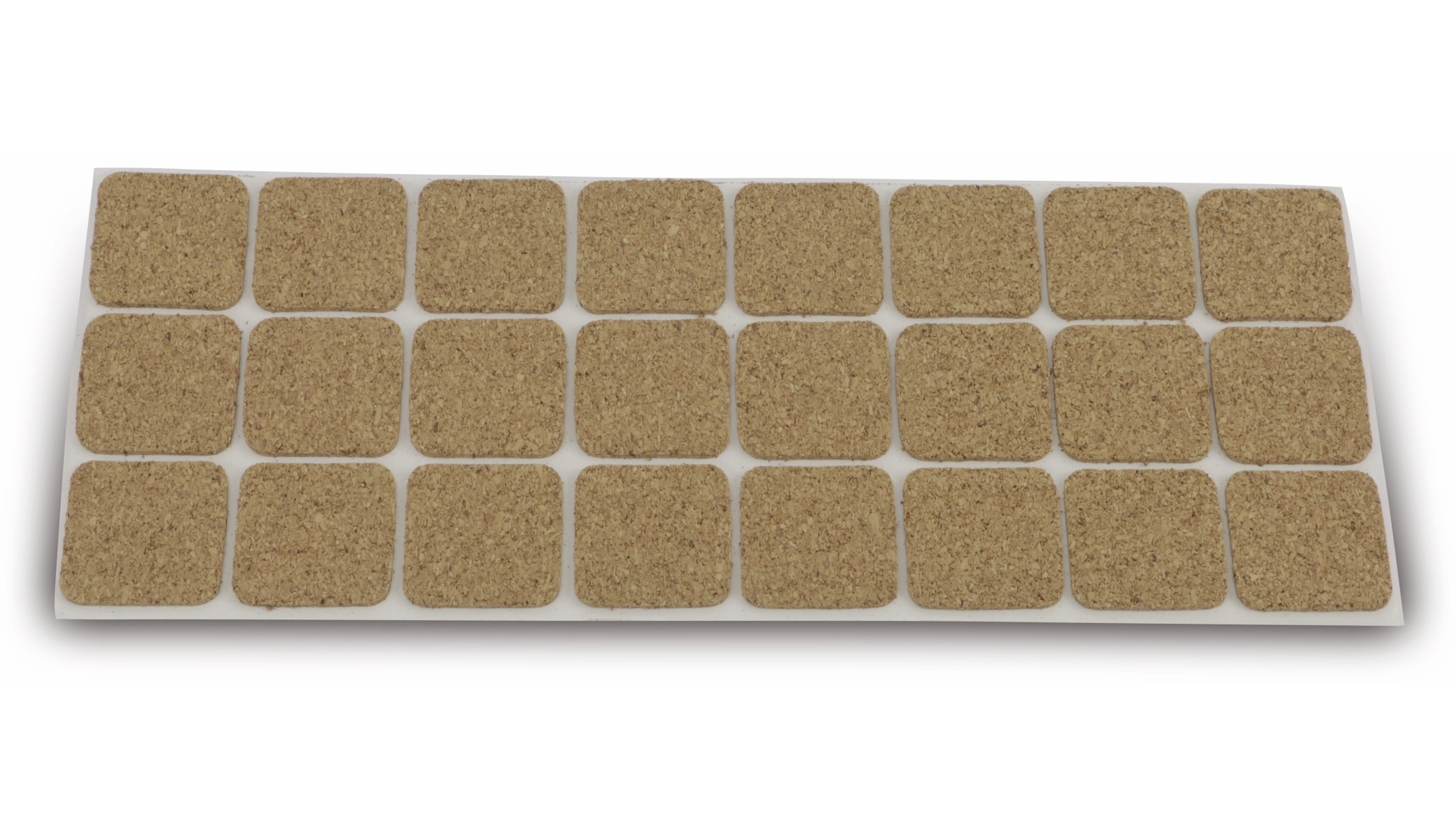 EUROTOOLS Möbelgleiter 344-NBFR, Kork, 28x28 mm, 24 Stück