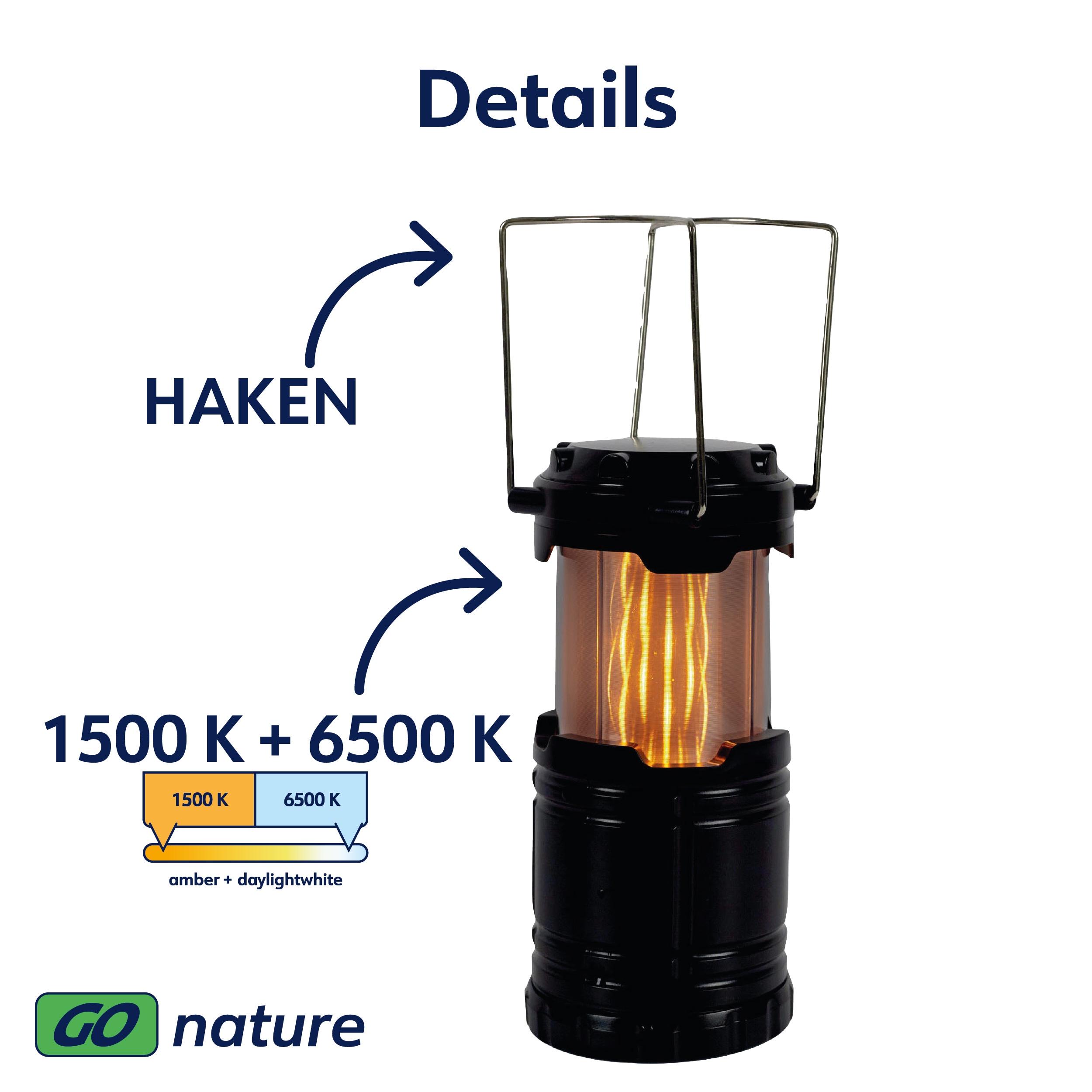 MÜLLER-LICHT LED-Akku-Campingleuchte TERRA, 100lm, batteriebetrieb, schwarz