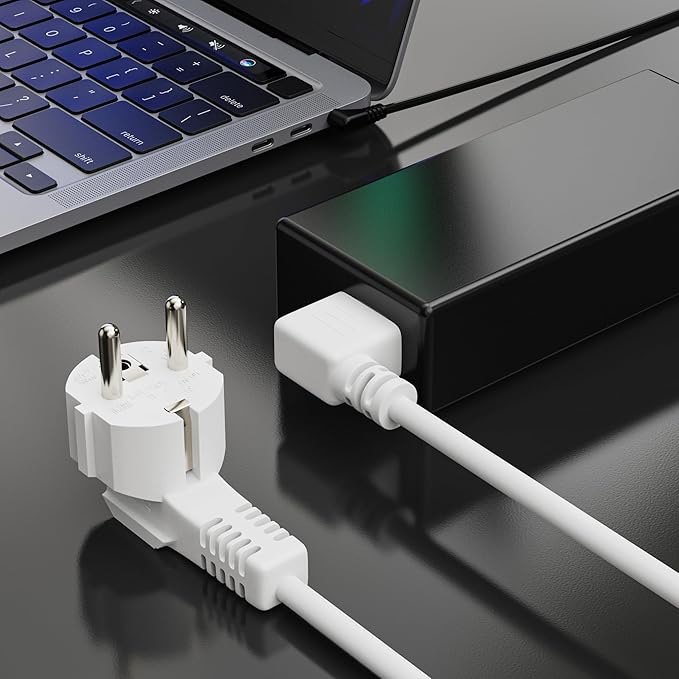 SONERO Netzkabel Schutzkontaktstecker, X-SKW-C13W-010W, 90°, weiß, 1m SONERO Netzkabel Schutzkontaktstecker, X-SKW-C13W-010W, 90°, weiß, 1m