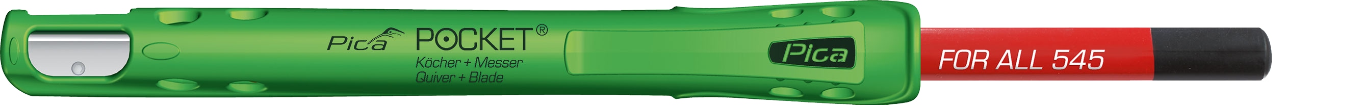 PICA Pocket Köcher & Spitzer in Einem, 505/04, inkl. Holzstift For All Universalstift PICA Pocket Köcher & Spitzer in Einem, 505/04, inkl. Holzstift For All Universalstift